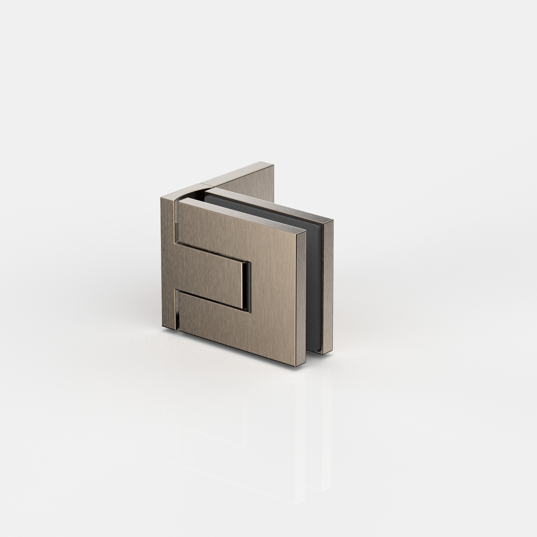 Pendeltürband Glas-Wand 90°