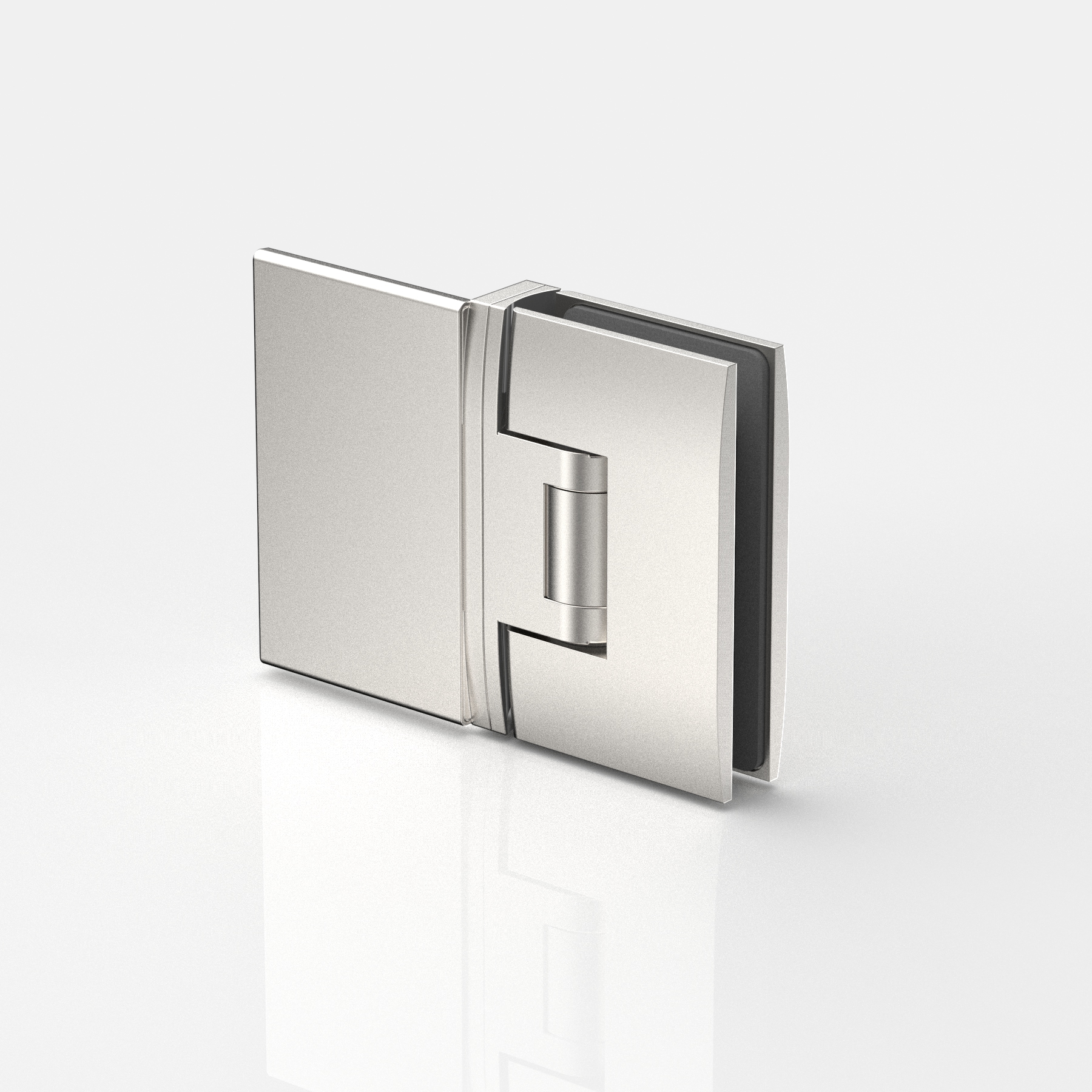 Pendeltürband Glas-Wand 180°