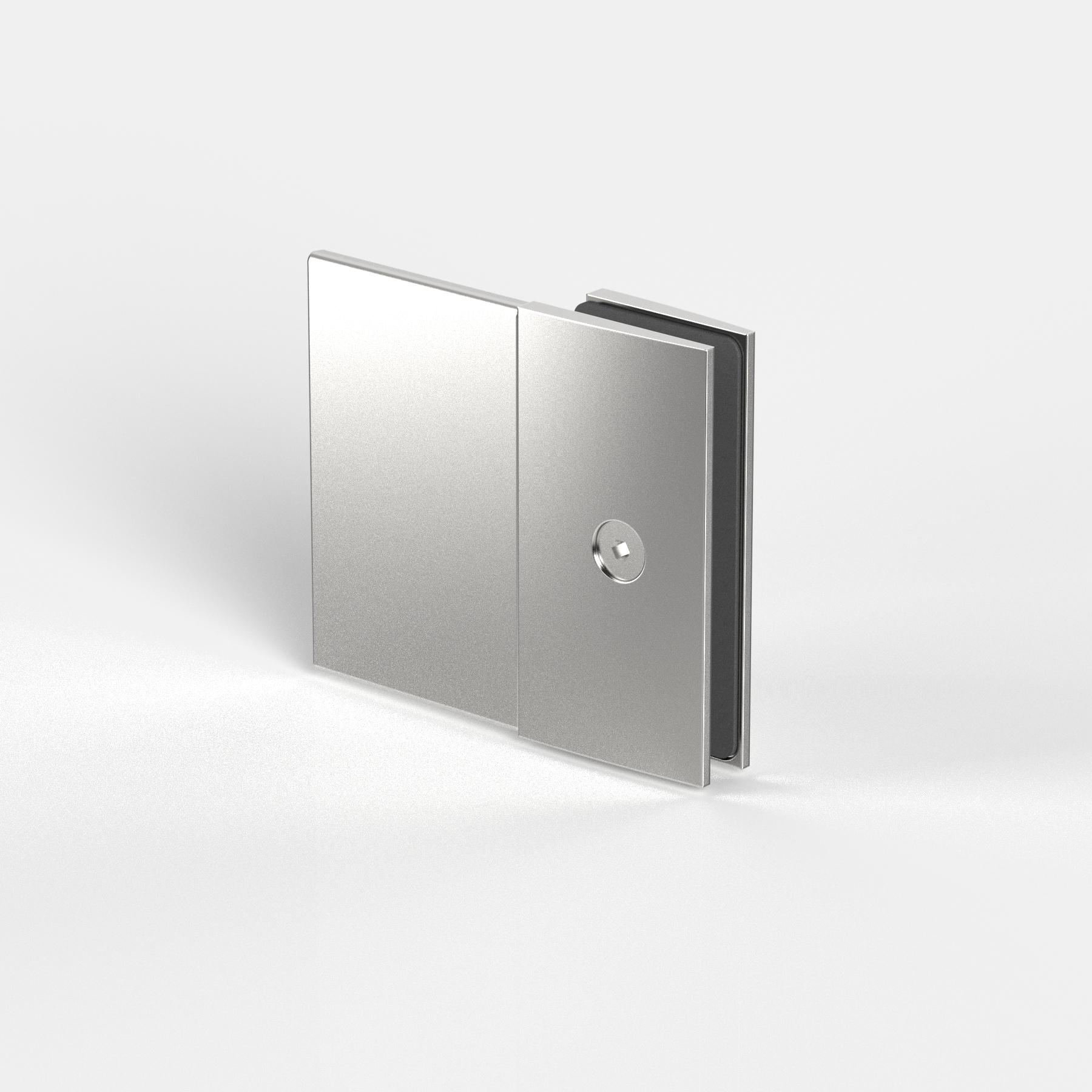 Längsverbinder Glas-Wand 180°