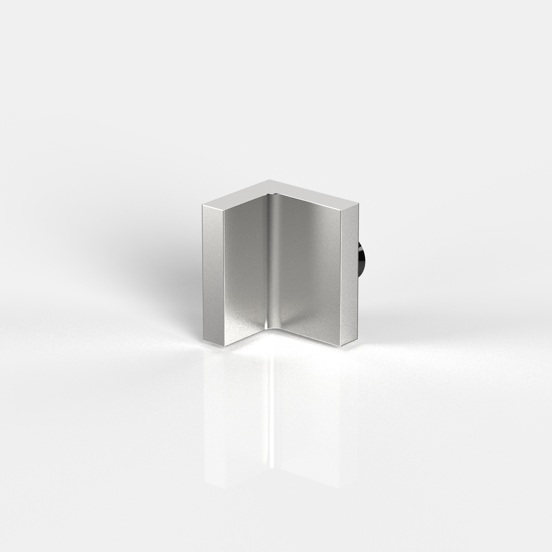 Winkelverbinder Glas-Wand 90°