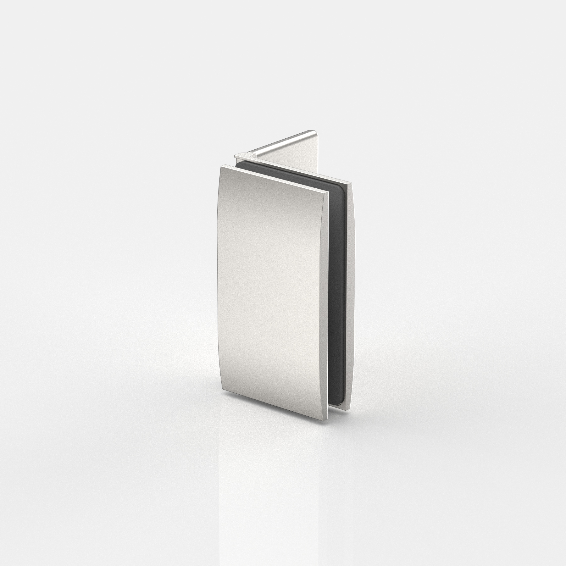 Winkelverbinder Glas-Wand 90°