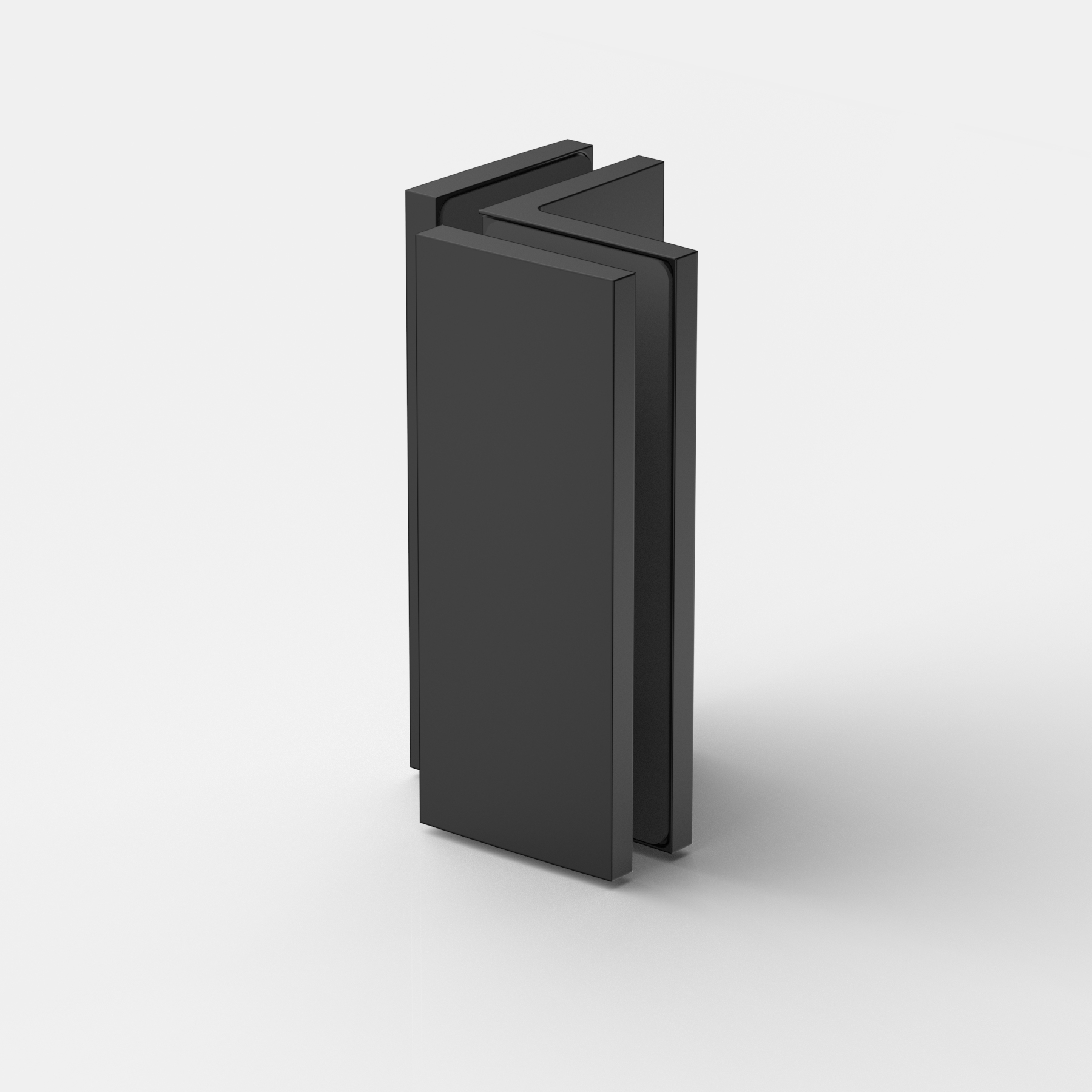 Angle bracket, glass-glass 90°