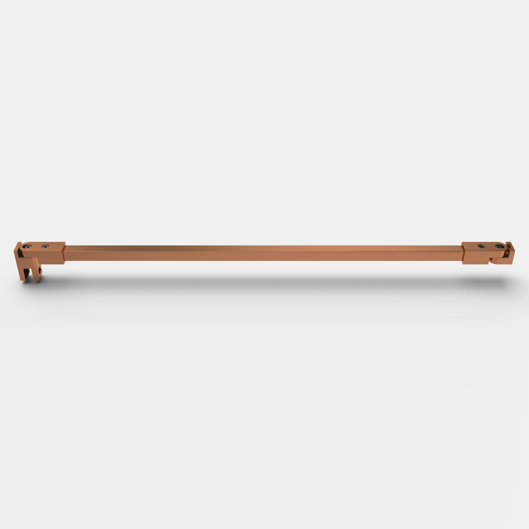 Stabistange eckig 1200 mm, Glas-Wand, kürzbar