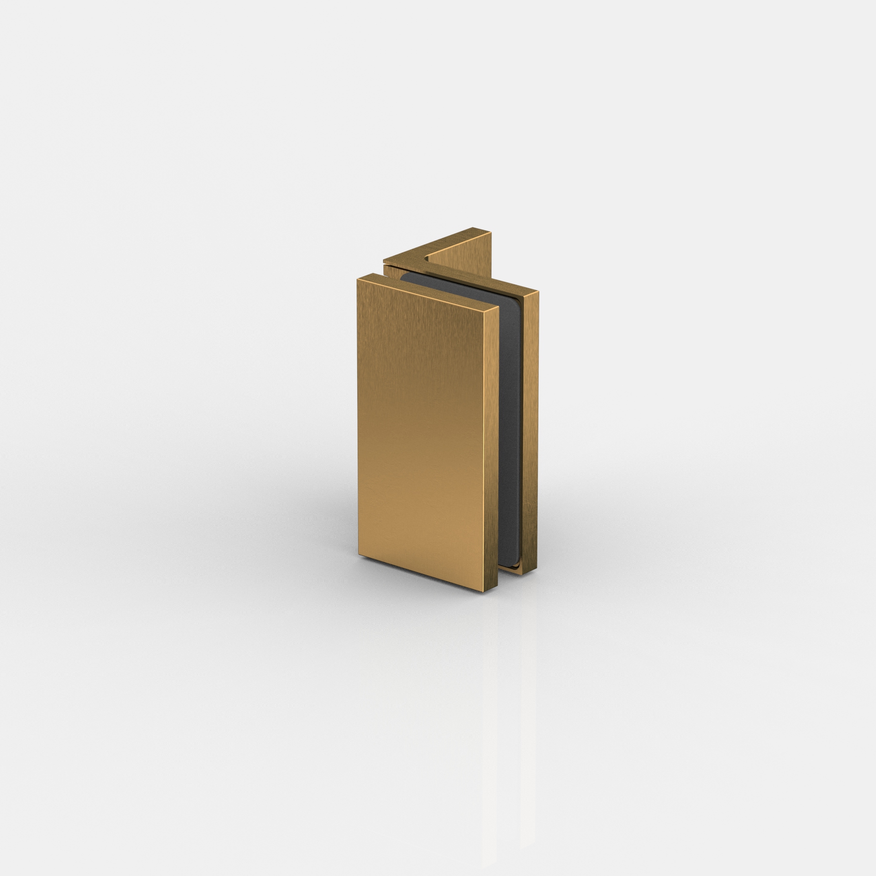 Winkelverbinder Glas-Wand 90°