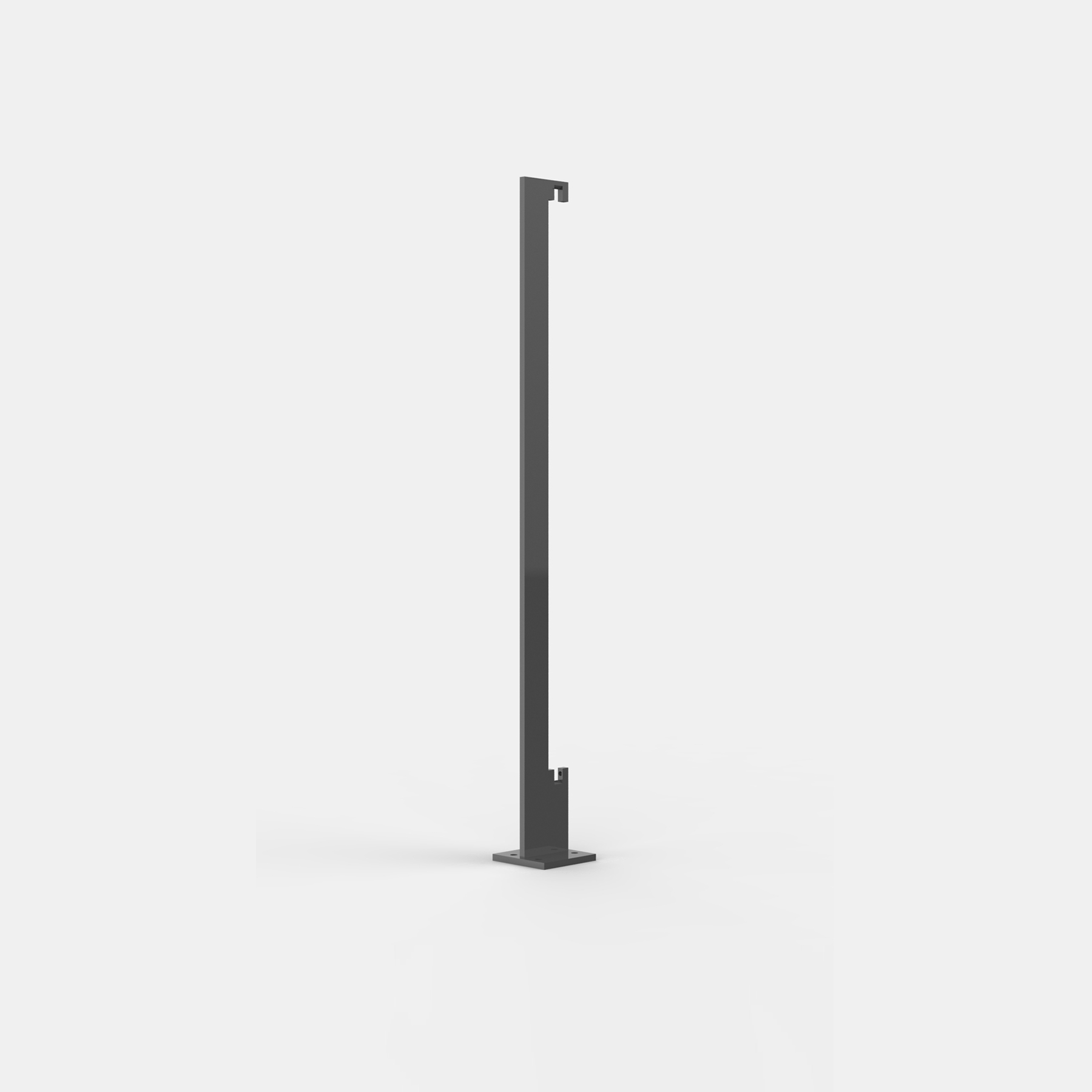 Treppen-Einzelpfosten für Aufsatzmontage