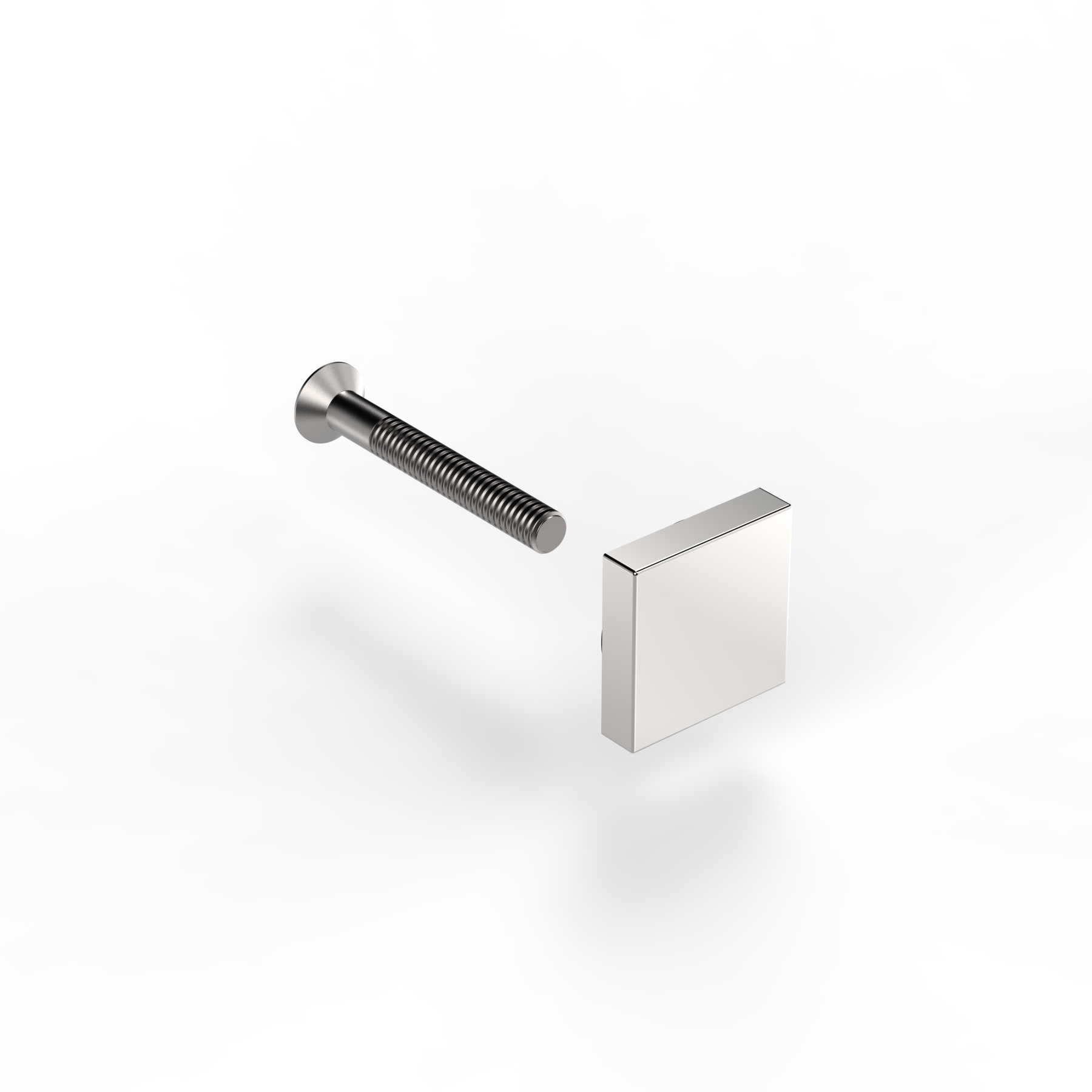 erhabene Befestigung für Handtuchhalter eckig