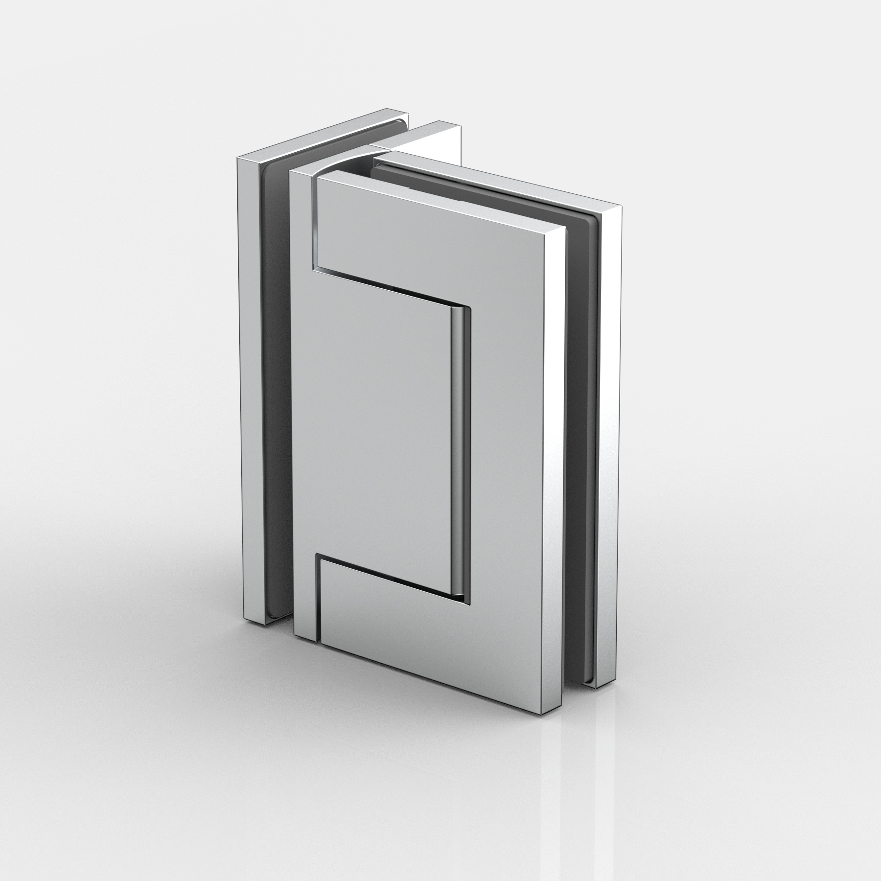 Pendeltürband Glas-Glas 90°, beidseitig max. 95°  öffnend