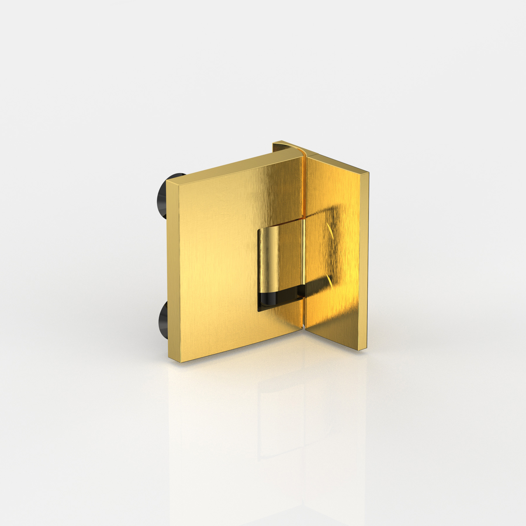 Pavone – shower swing door hinge glass-wall 90°, flush