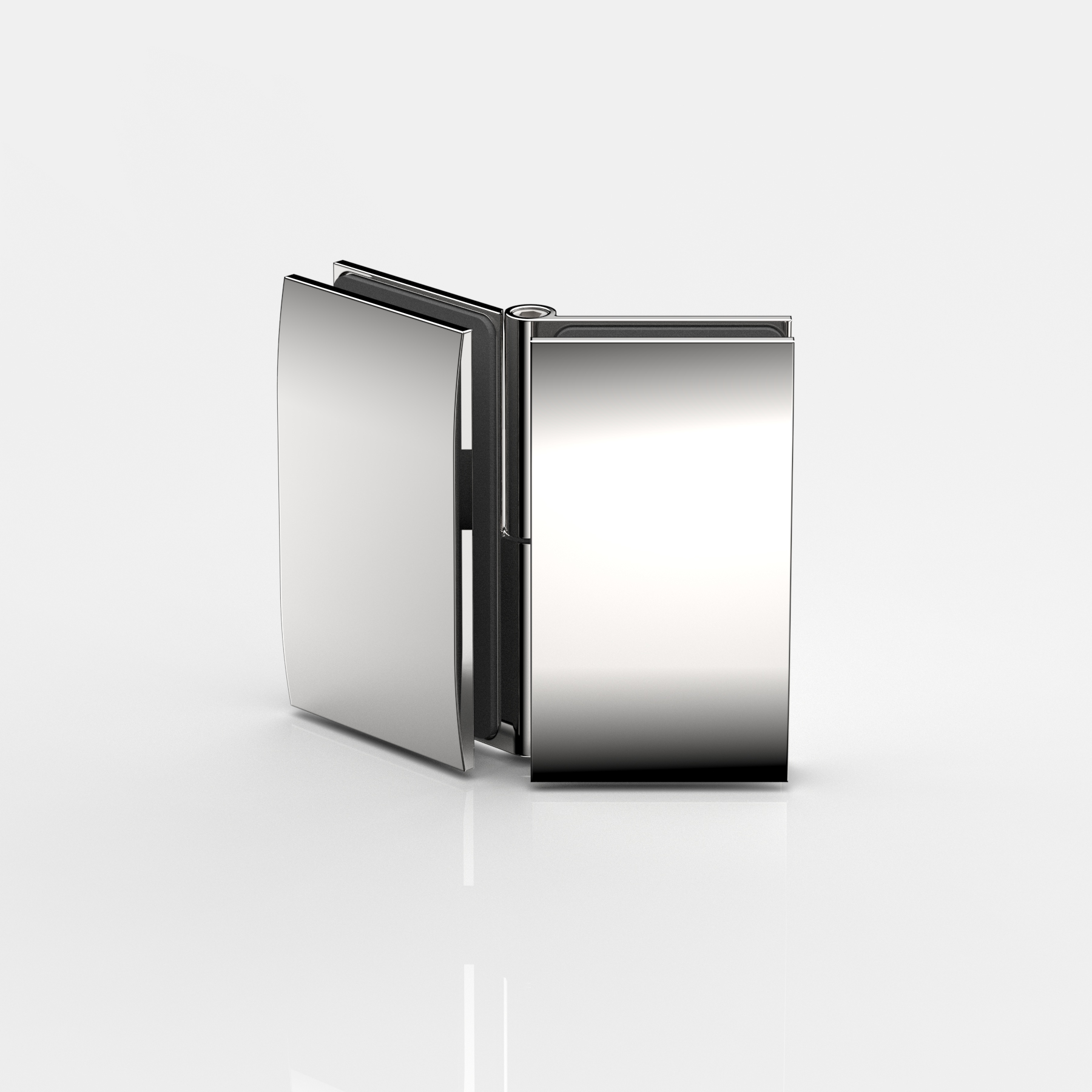 Winkelverbinder Glas-Glas 80-180°