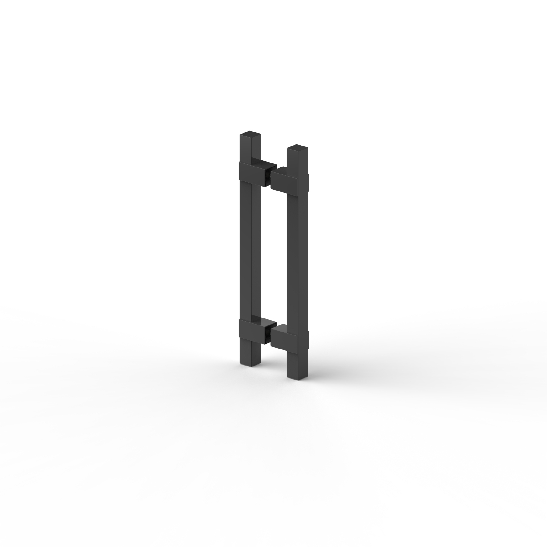 Glass door handle double sided 20x20 mm