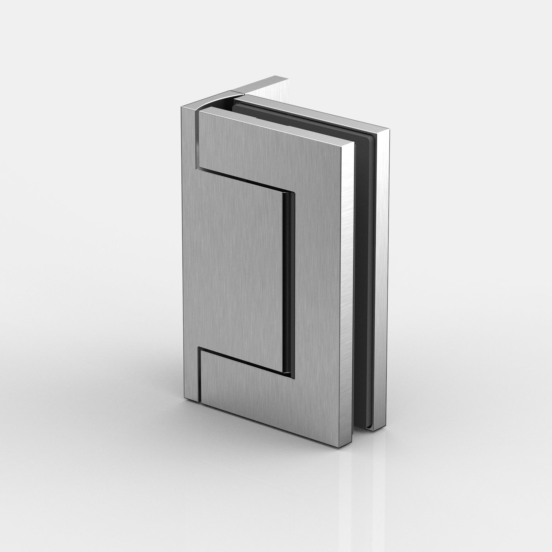 Pendeltürband Glas-Wand 90°, beidseitig max. 95° öffnend