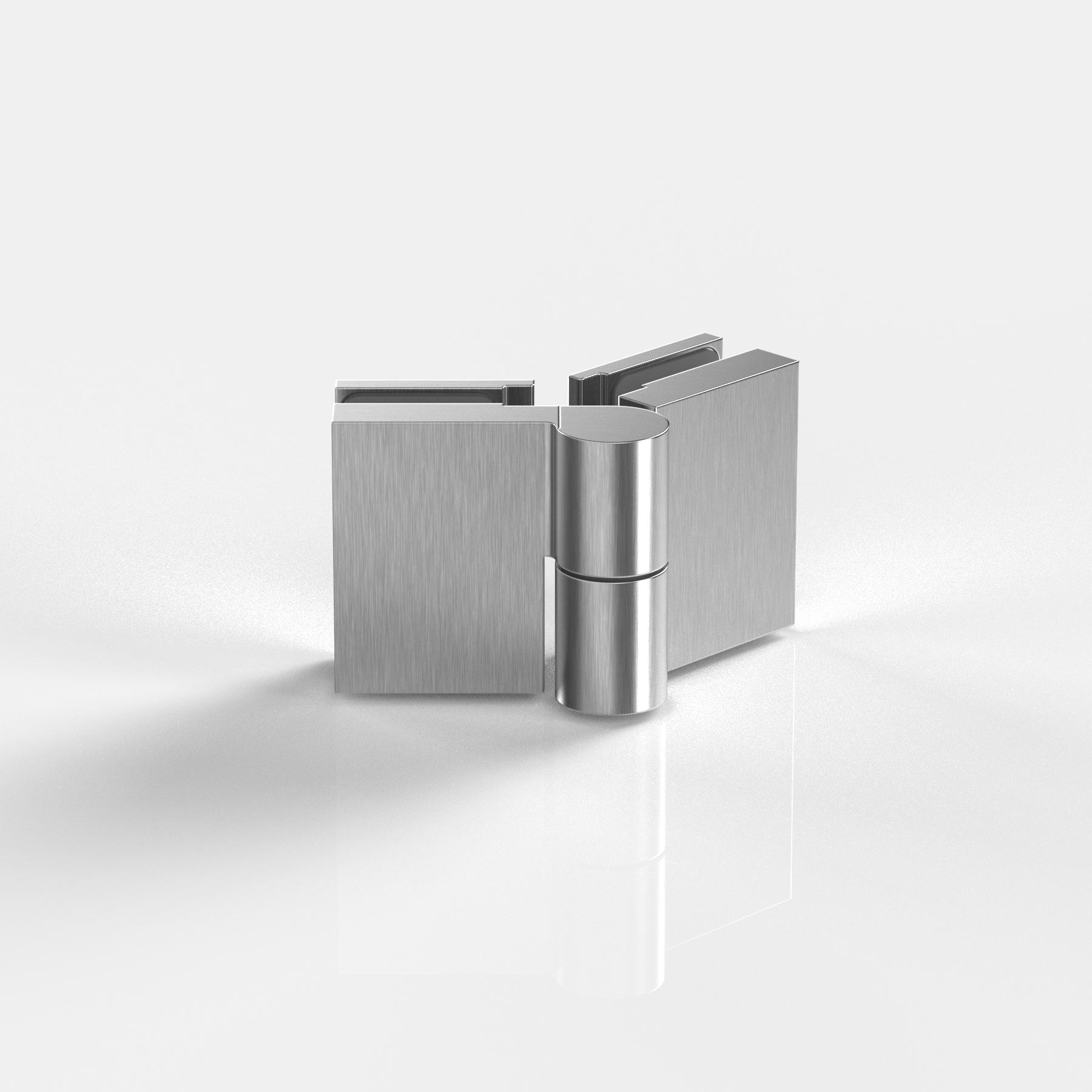 Hebe-Senk-Anschlagtürband, Glas-Glas135°