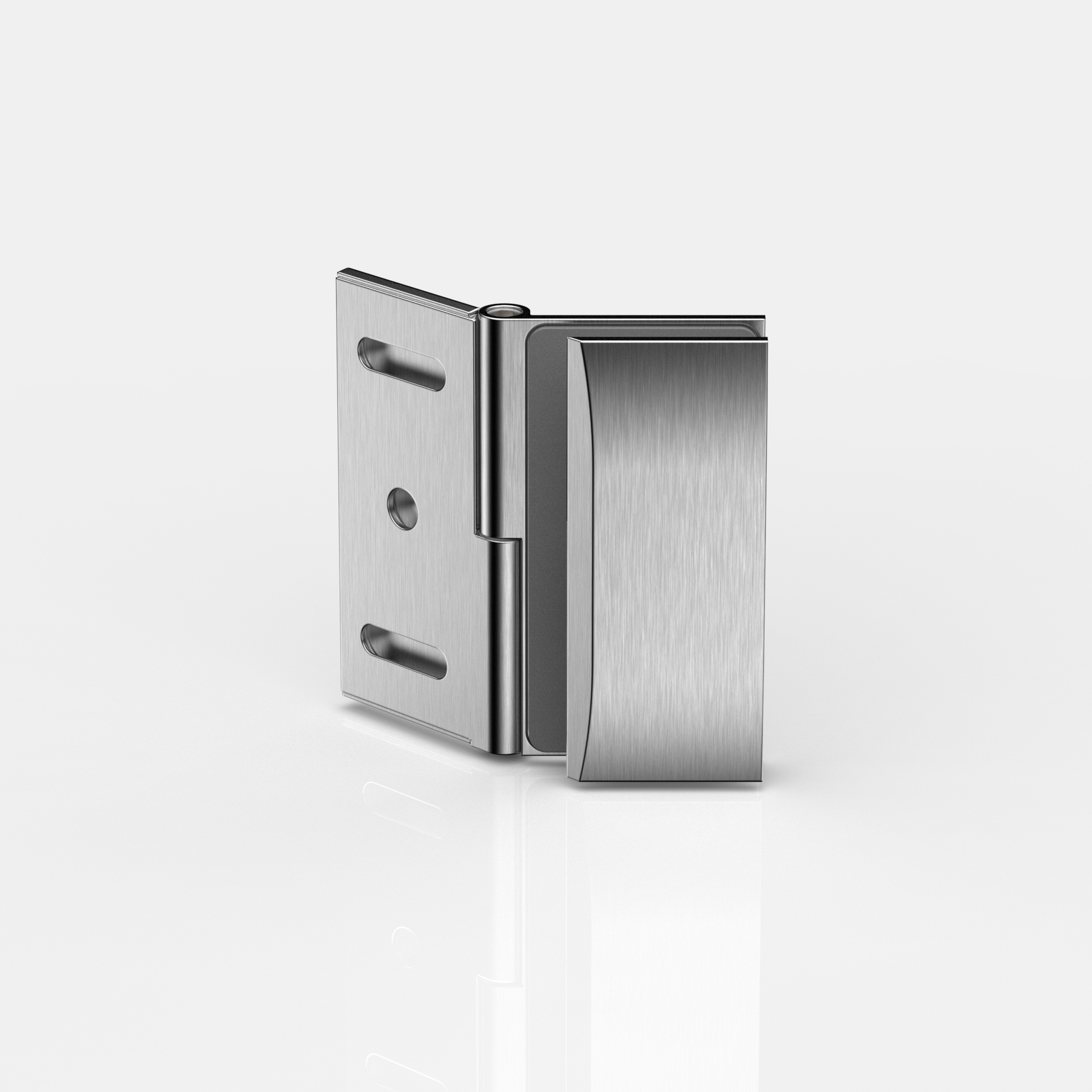 Winkelverbinder Glas-Wand 90-140°