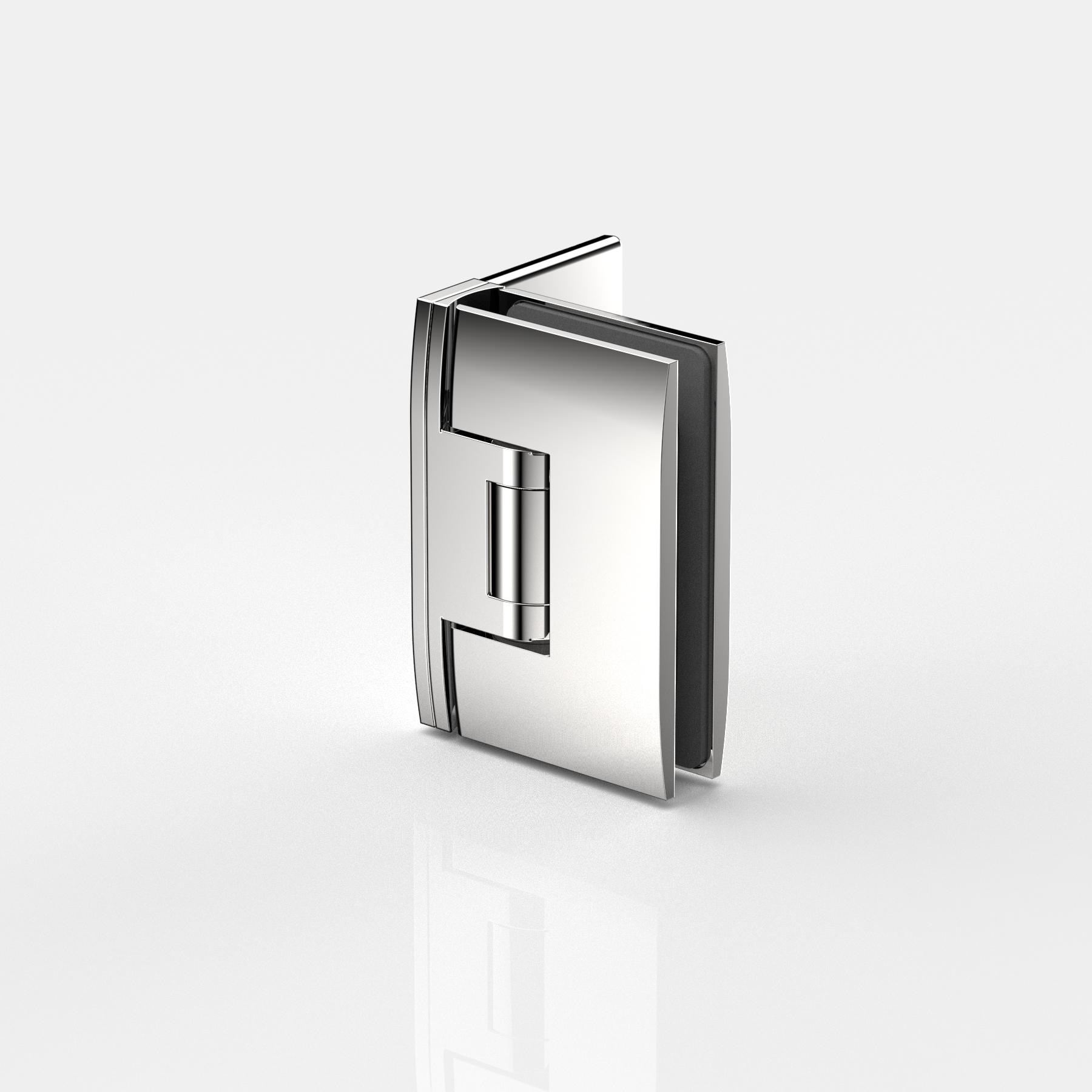 Pendeltürband Glas-Wand 90°