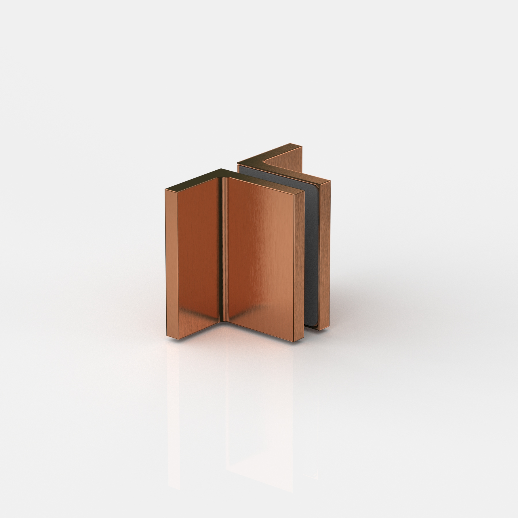 Winkelverbinder Wand-Glas 90°