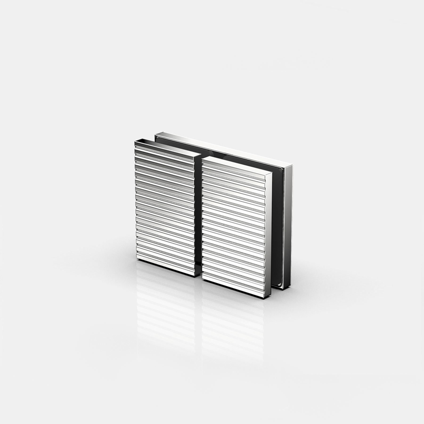 Längsverbinder Glas-Glas 180°