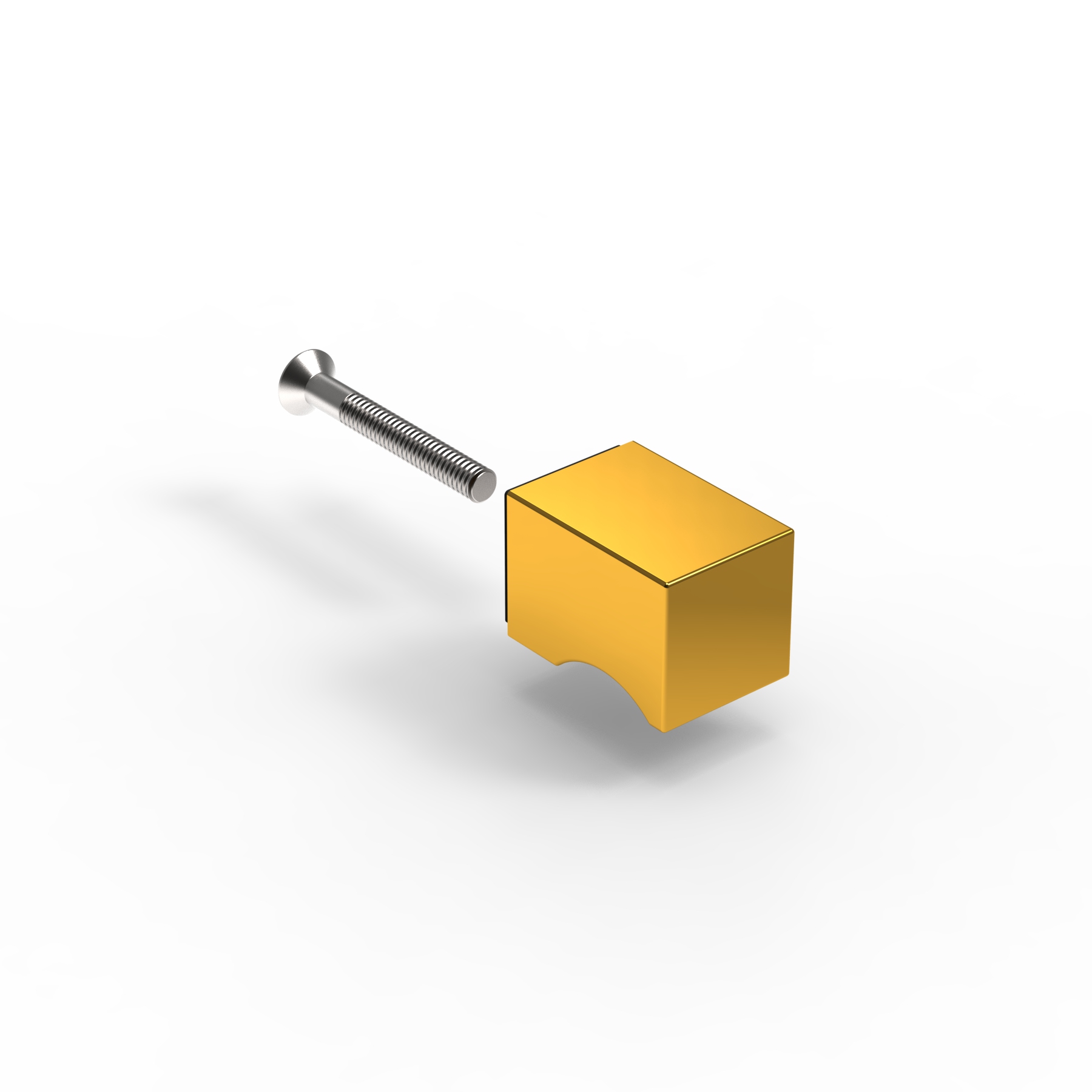 Griffstück zu Handtuchhalter, eckig