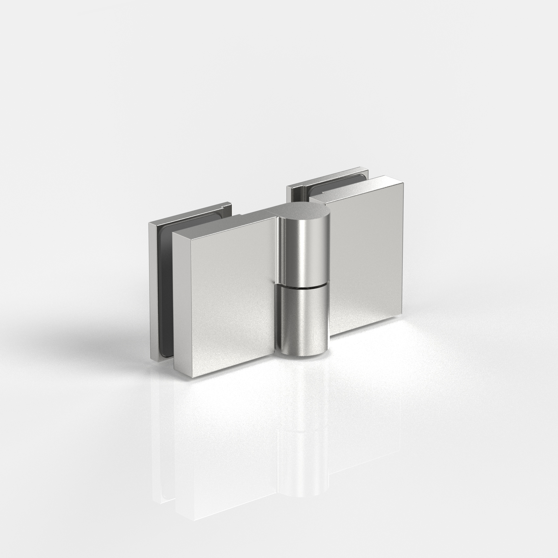 Hebe-Senk-Anschlagtürband, Glas-Glas180°