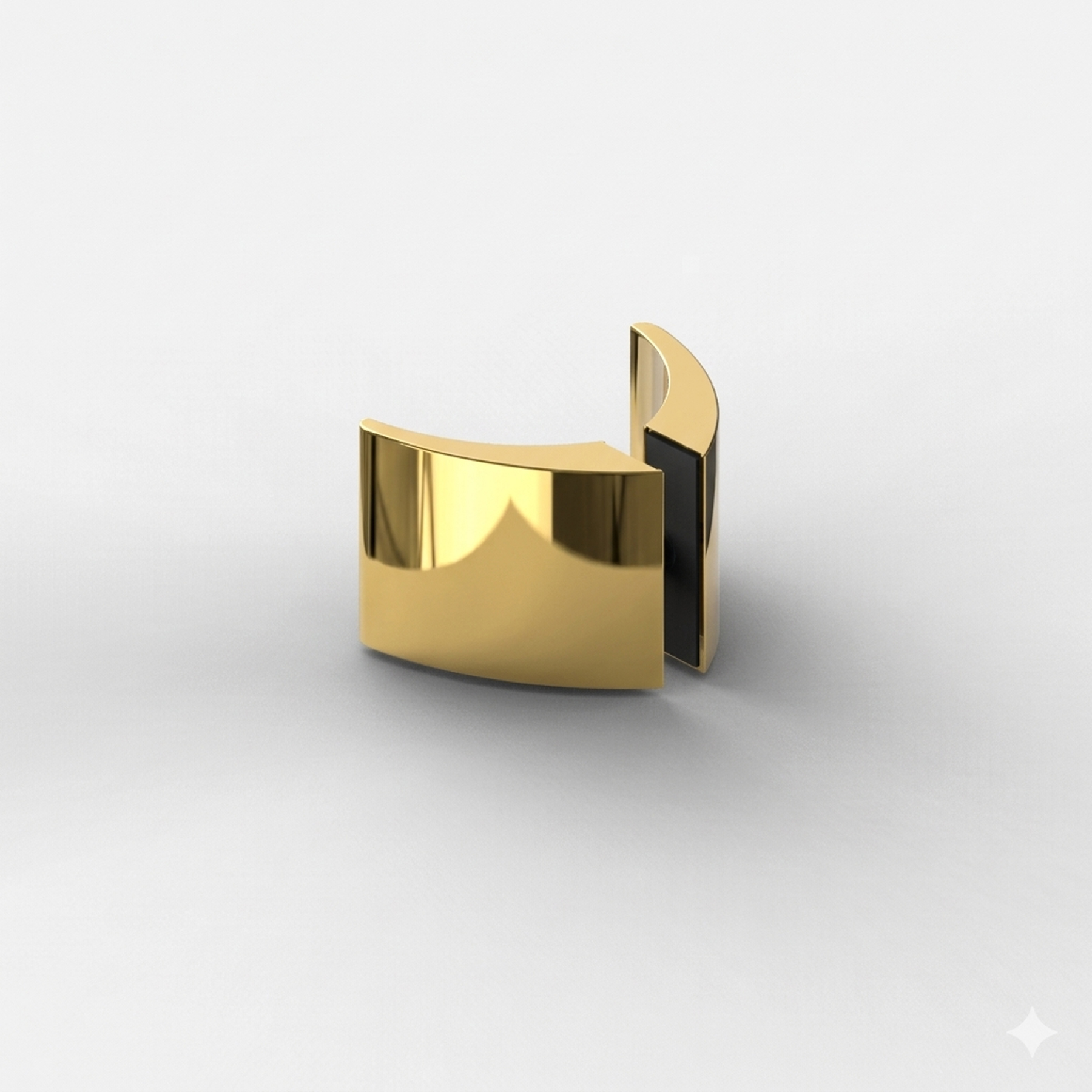 Glastürgriff, beidseitig