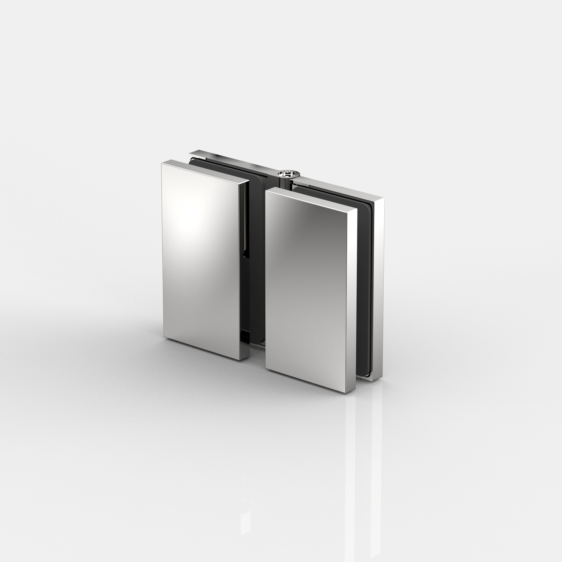 Winkelverbinder, Glas-Glas 180° - verstellbar