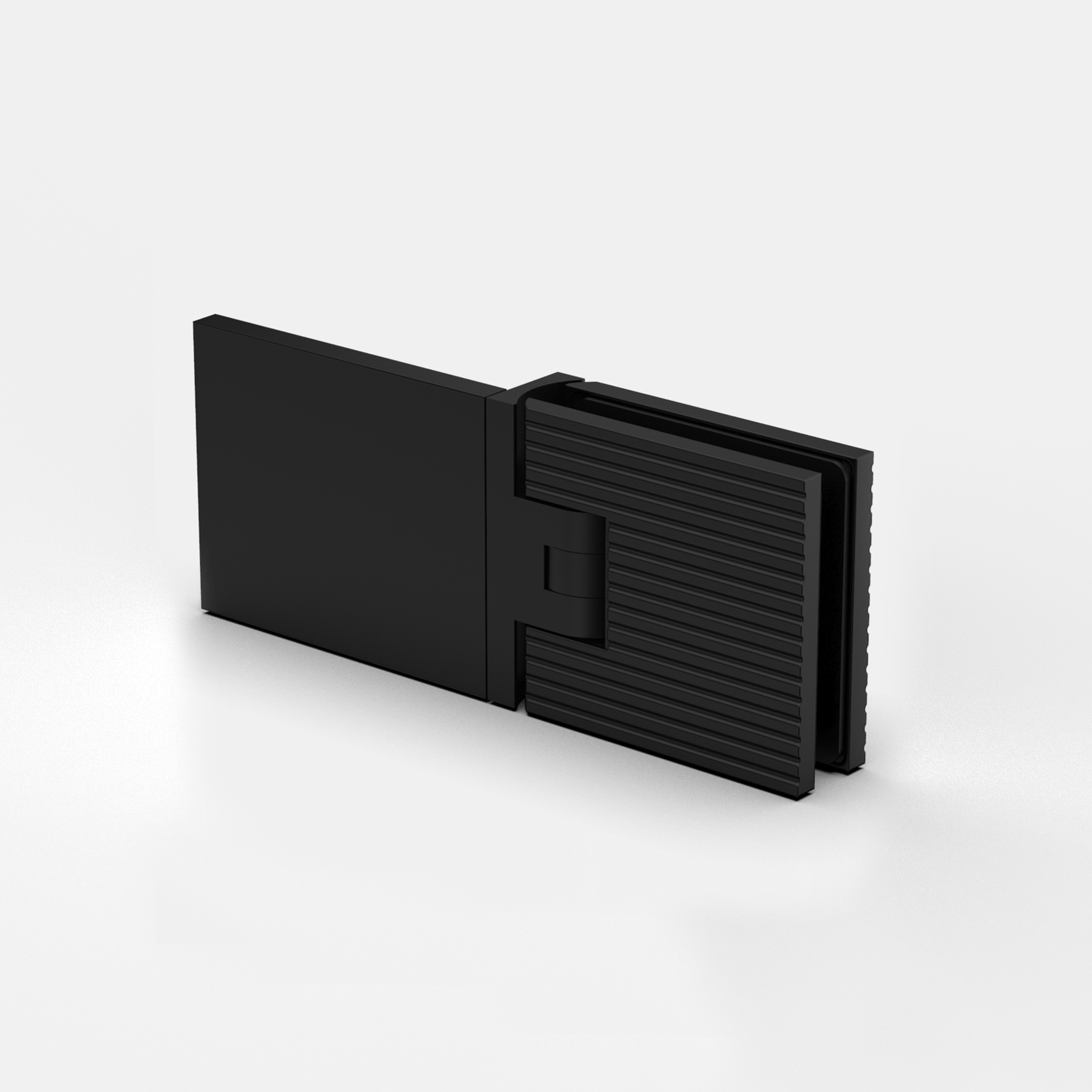 Pendeltürband Glas-Wand 180°