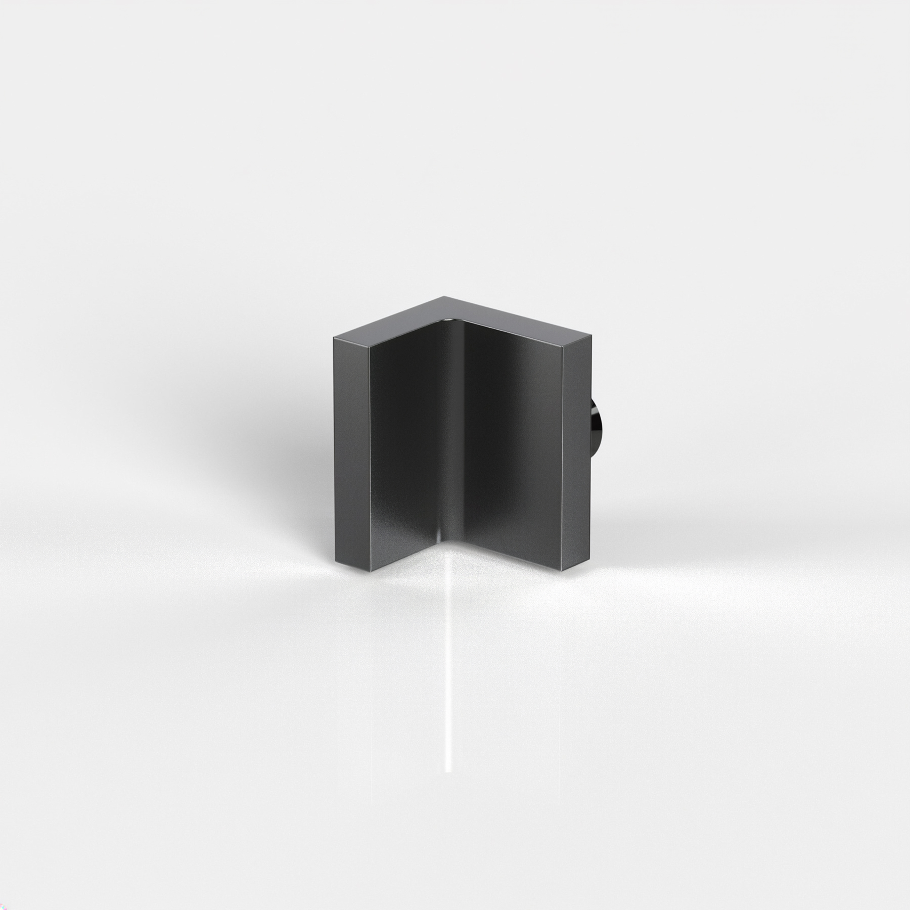 Winkelverbinder Glas-Wand 90°