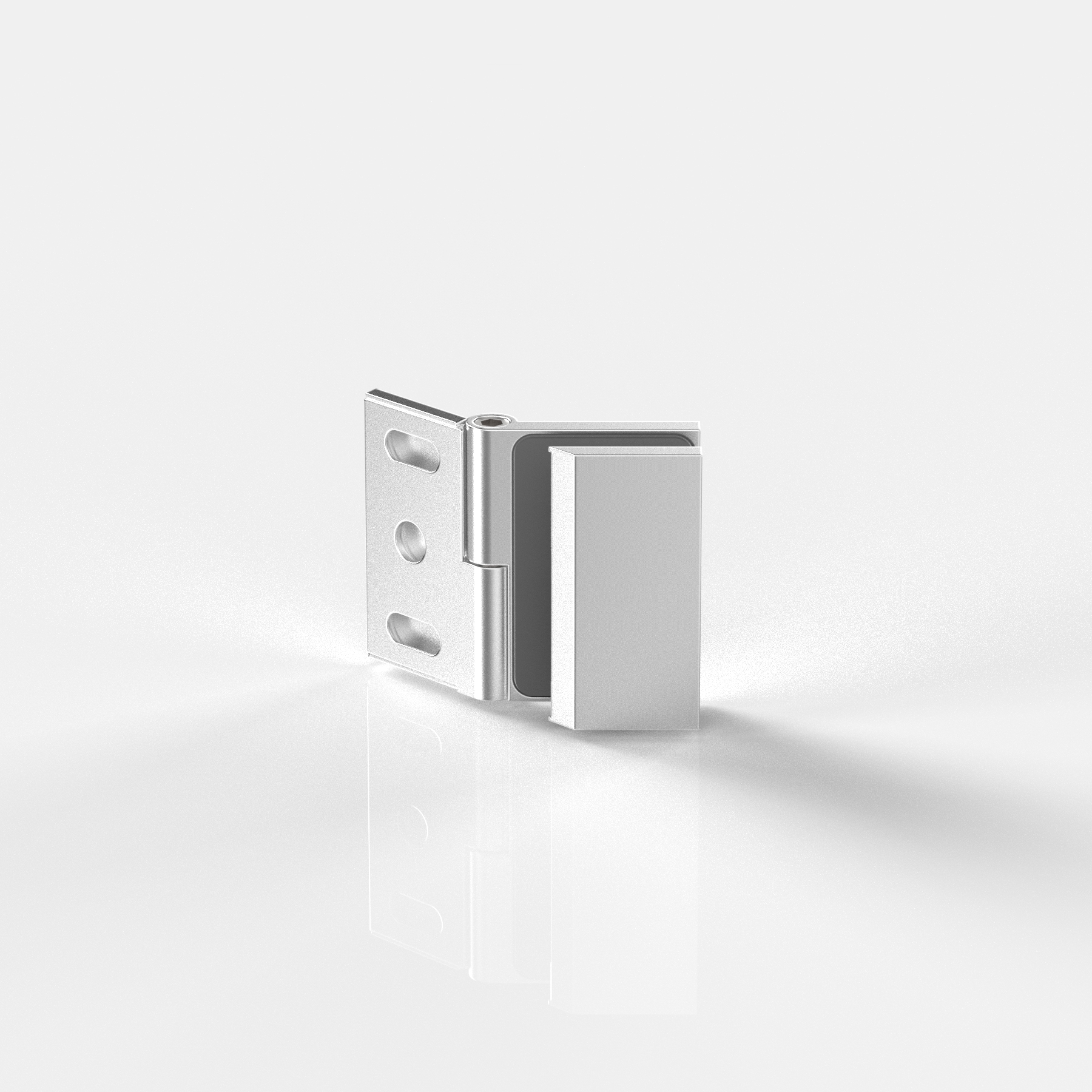 Winkelverbinder Glas-Wand 135°