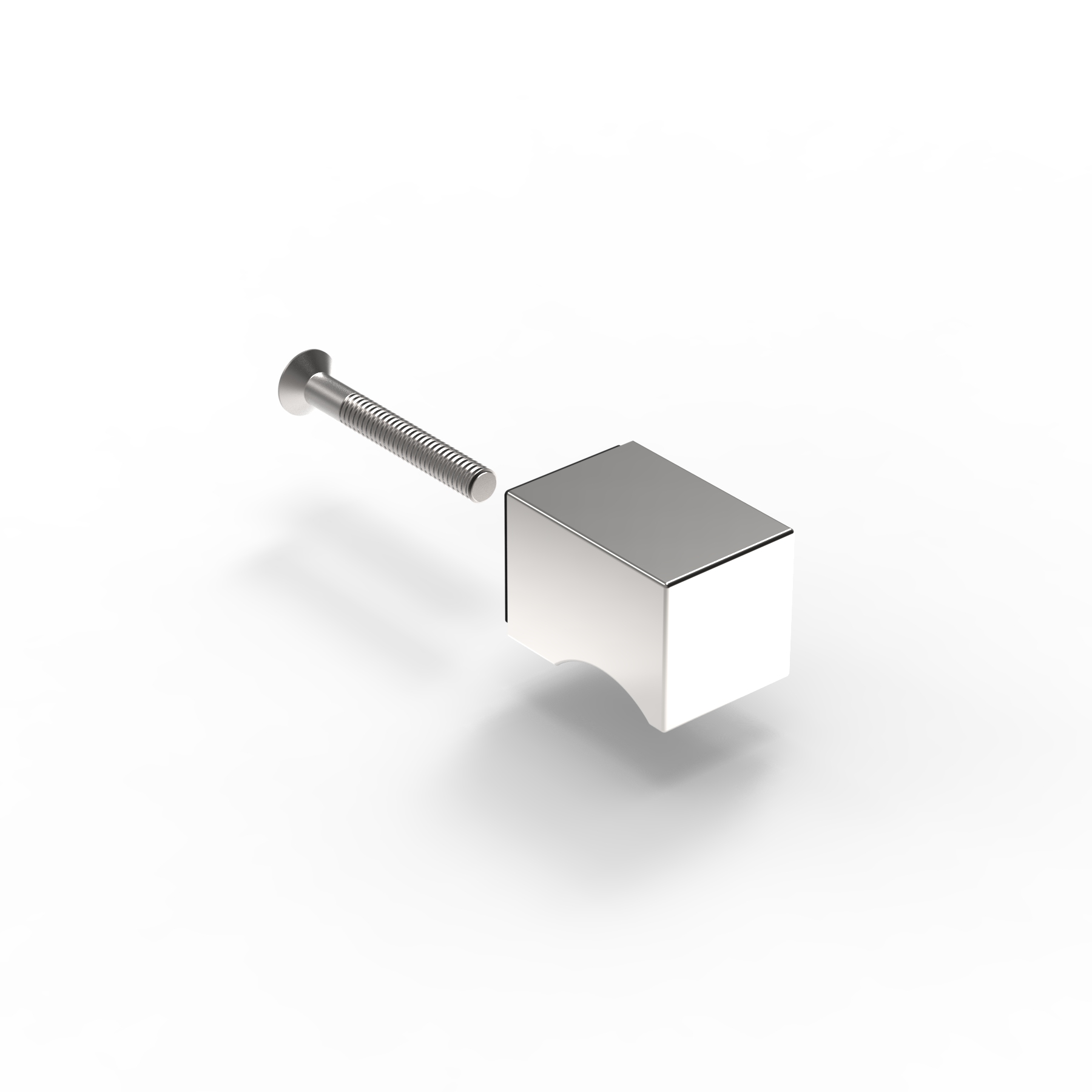 Griffstück zu Handtuchhalter, eckig