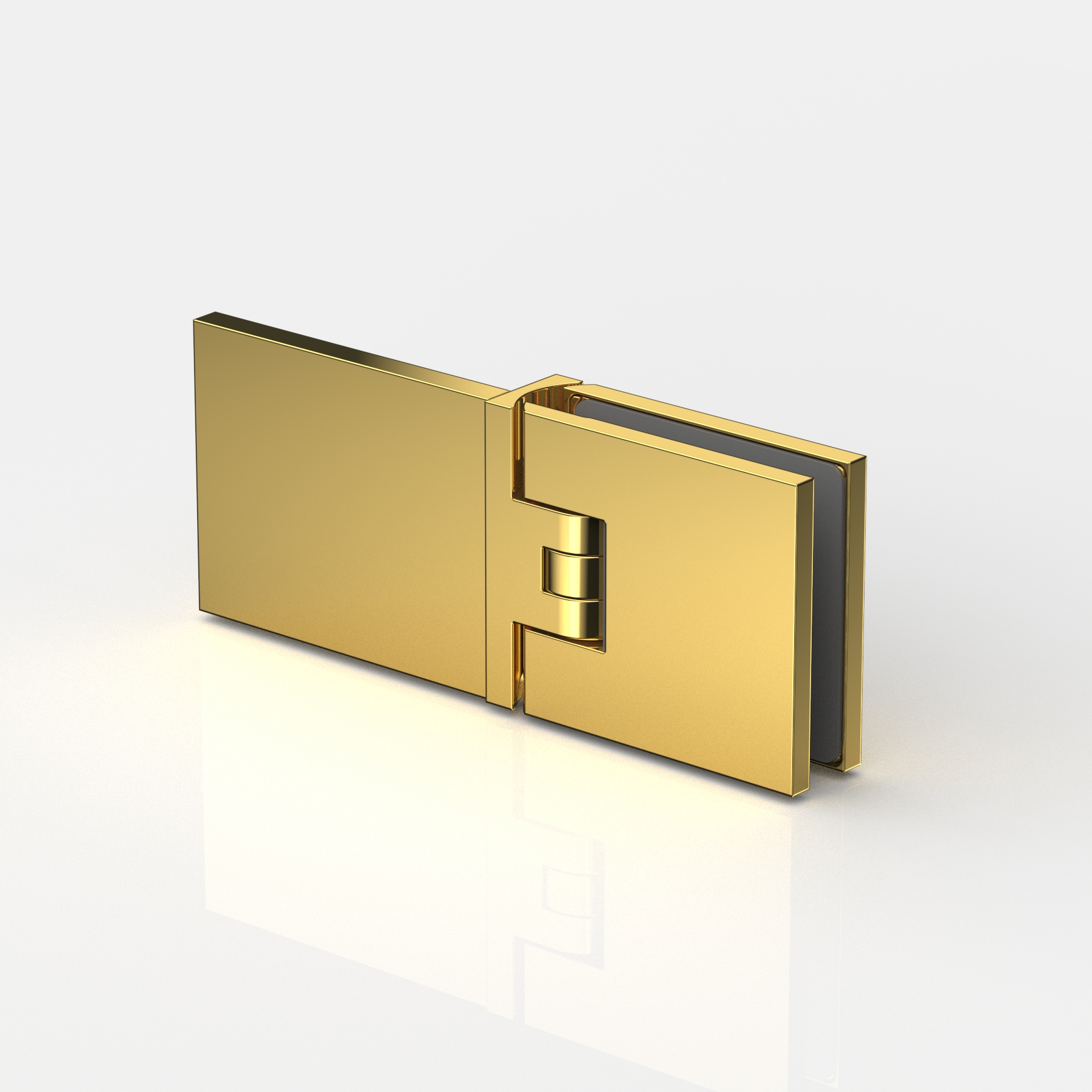 Pendeltürband Glas-Wand 180°