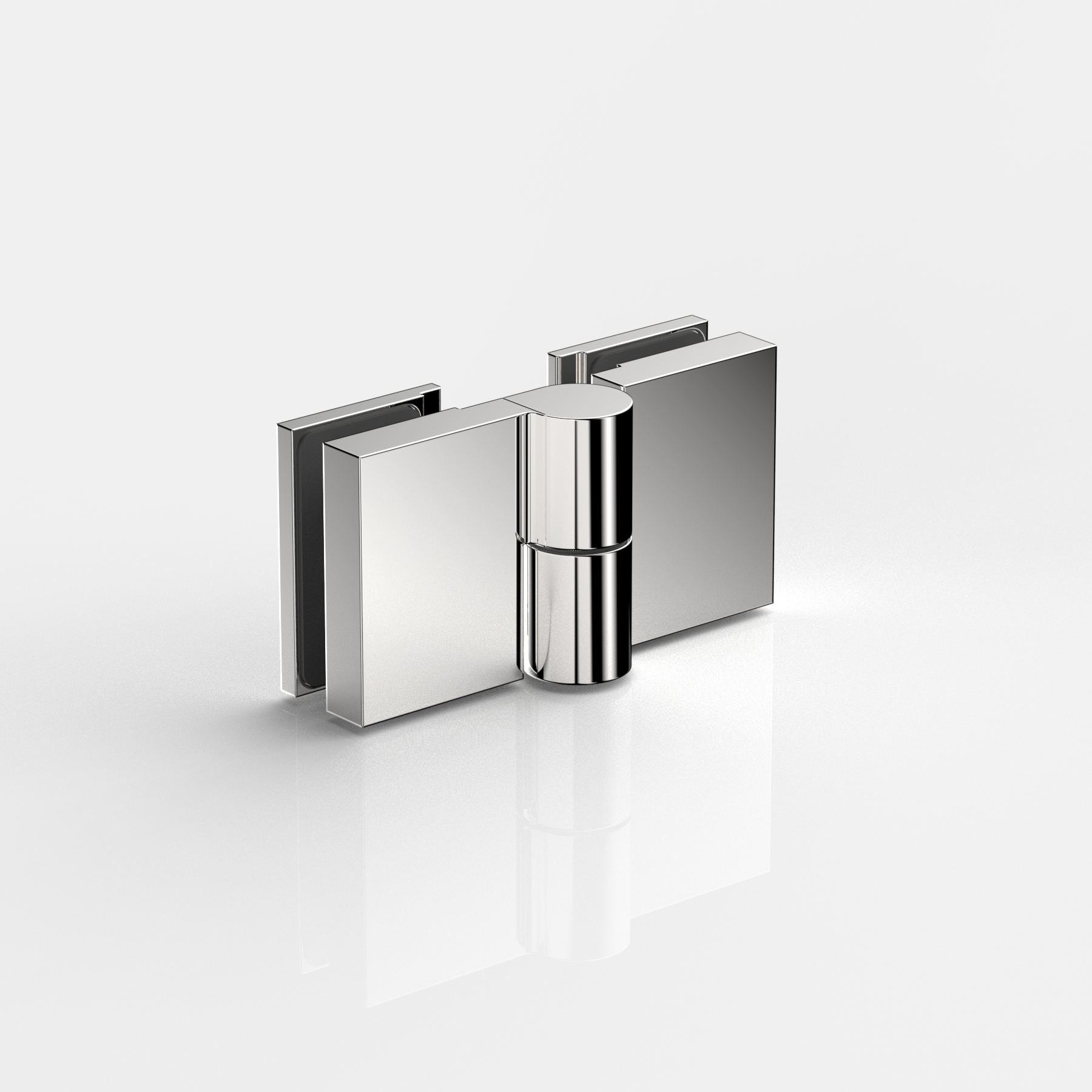 Hebe-Senk-Anschlagtürband, Glas-Glas180°