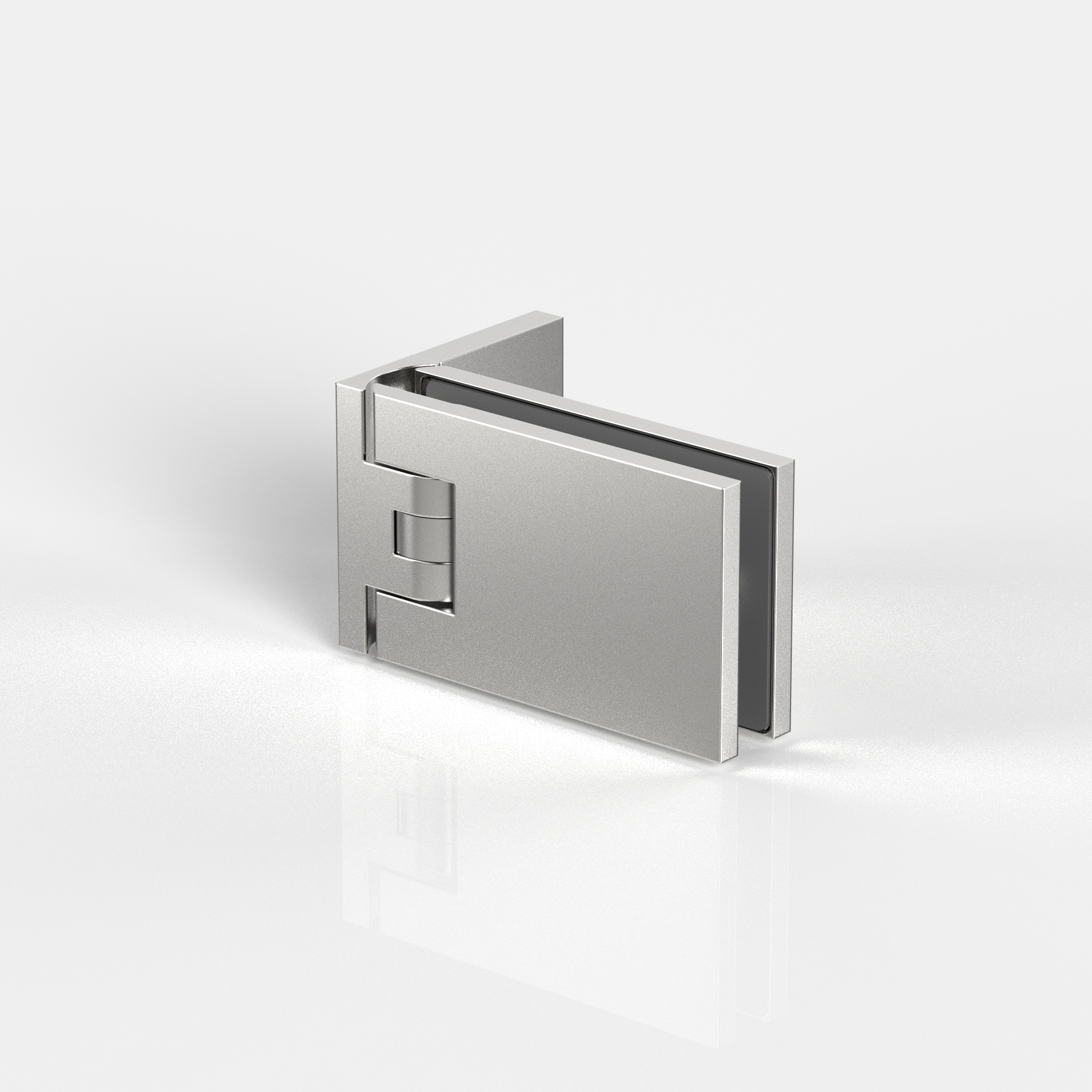 Pendeltürband Glas-Wand 90°