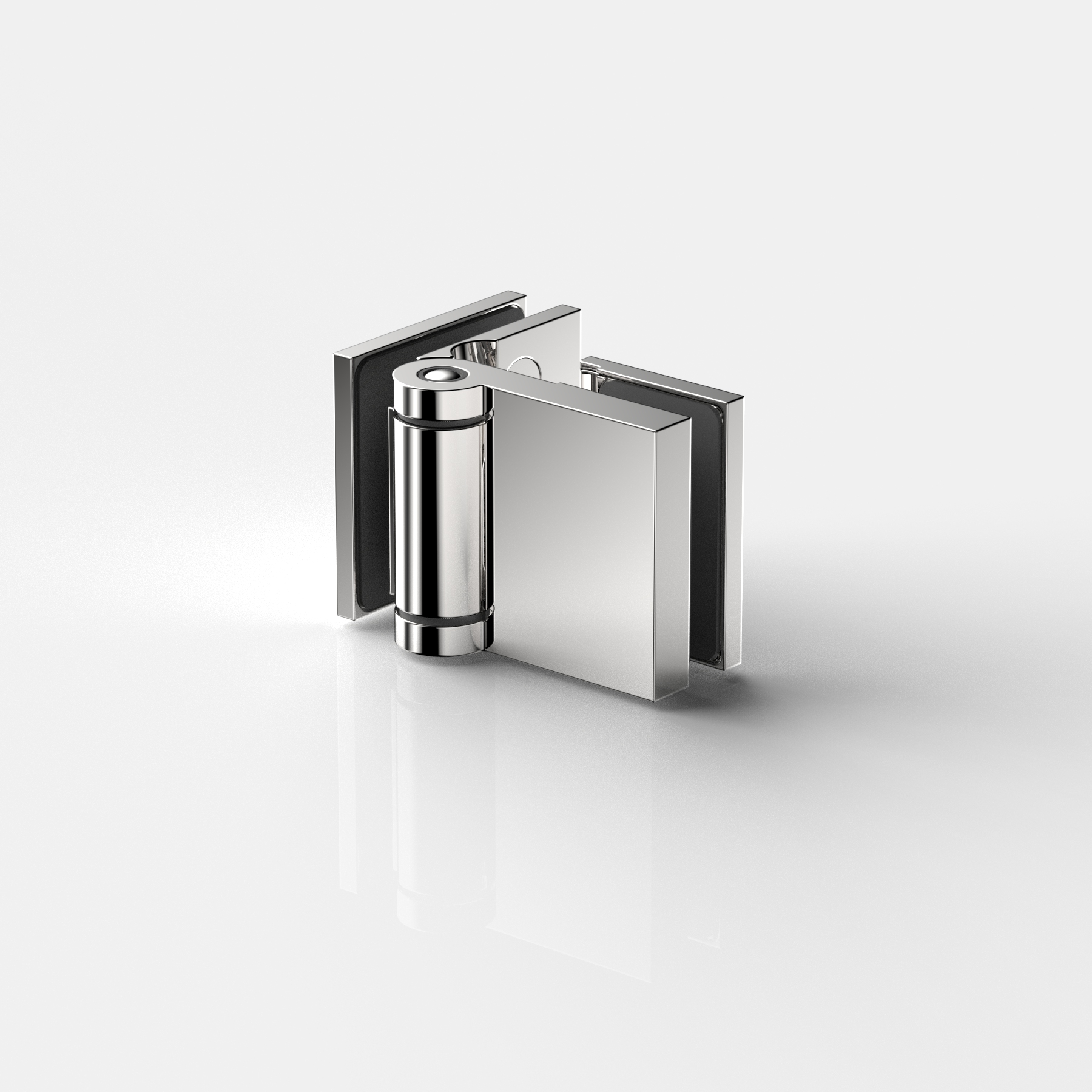 Anschlagtürband Glas-Glas 90°