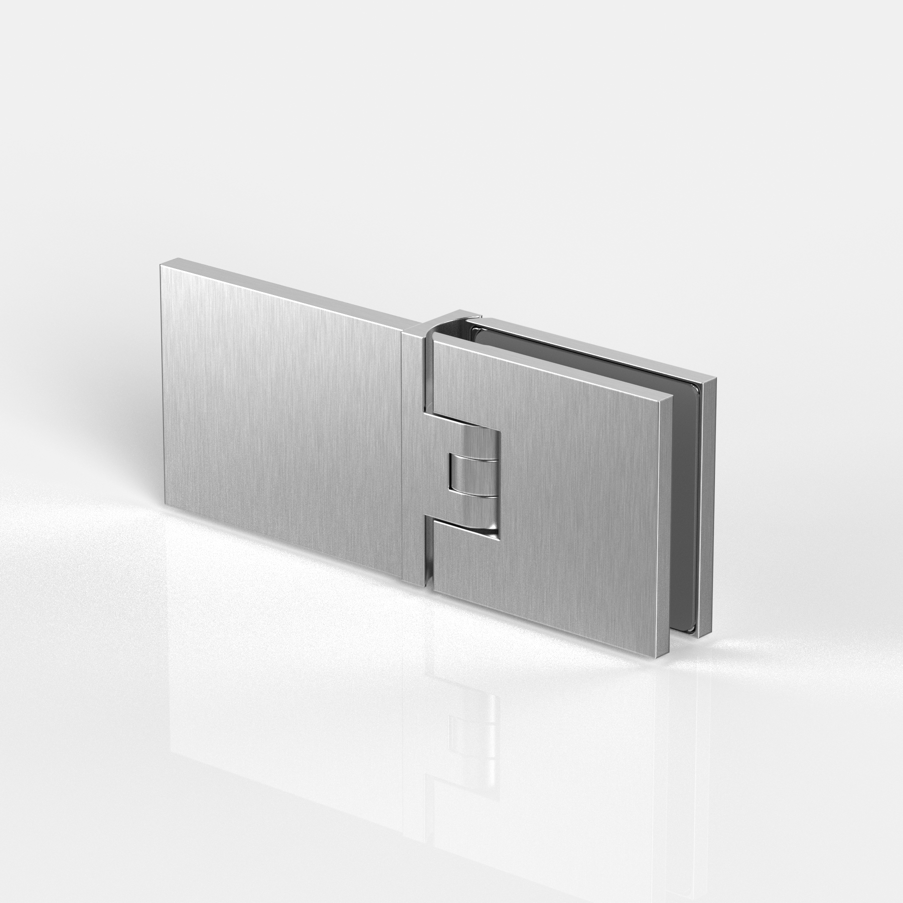 Pendeltürband Glas-Wand 180°