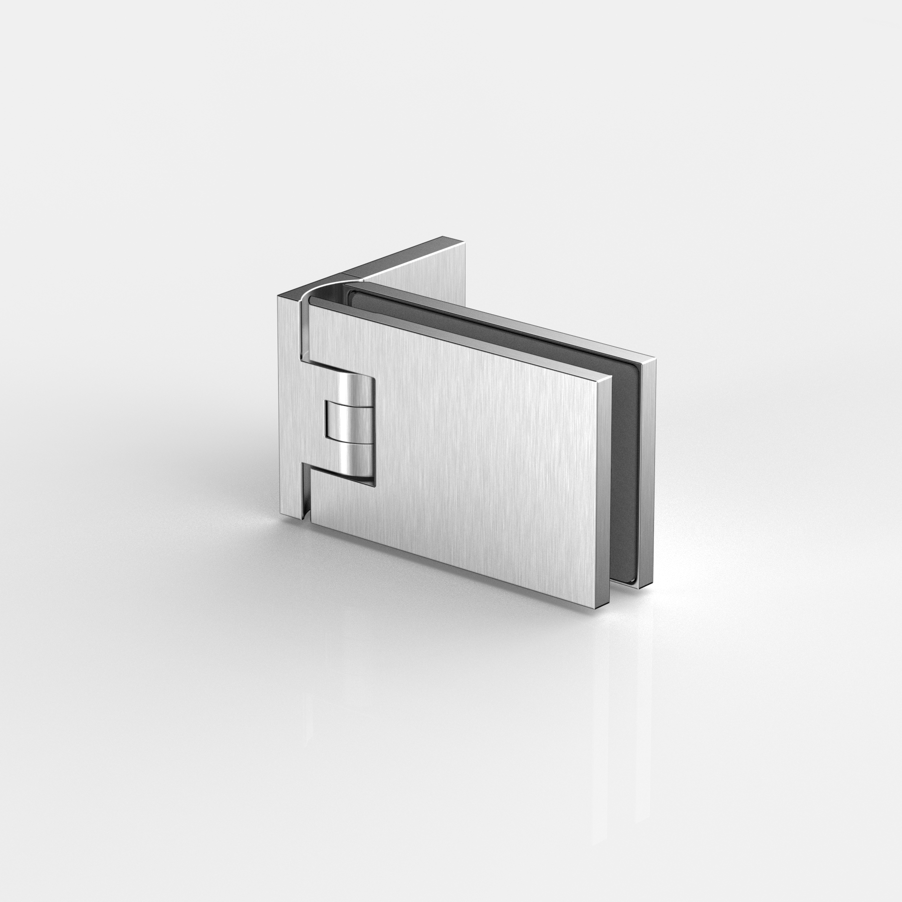 Pendeltürband Glas-Wand 90°