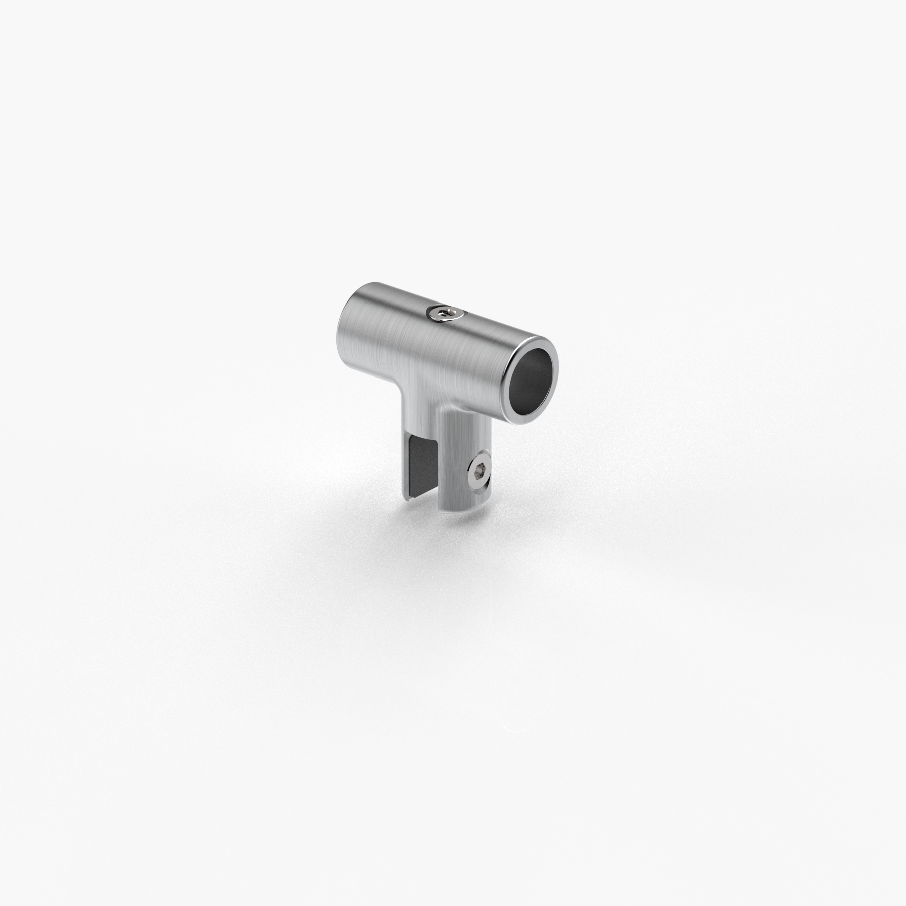 T-adapter for round tubes ø16 mm with glass clamp | stainless steel ...