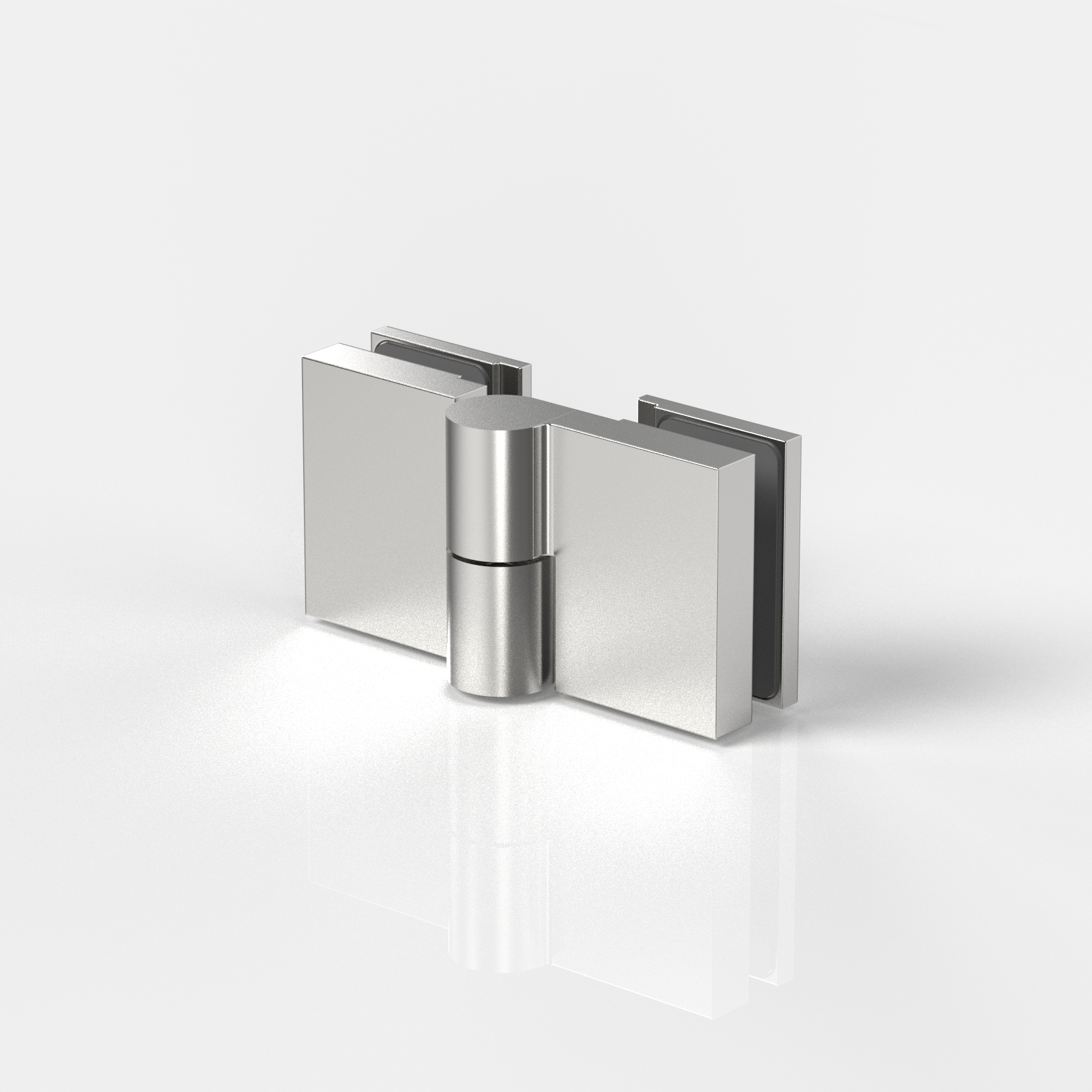 Hebe-Senk-Anschlagtürband, Glas-Glas180°