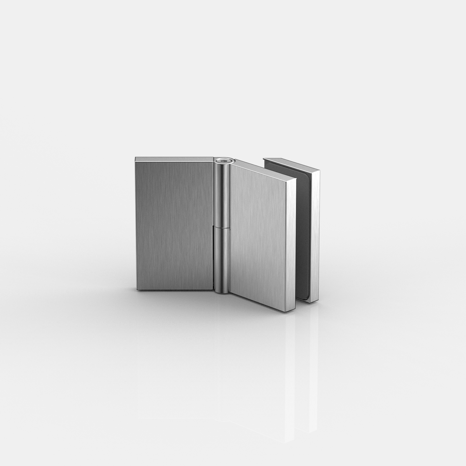 Winkelverbinder Glas-Wand 100-135°