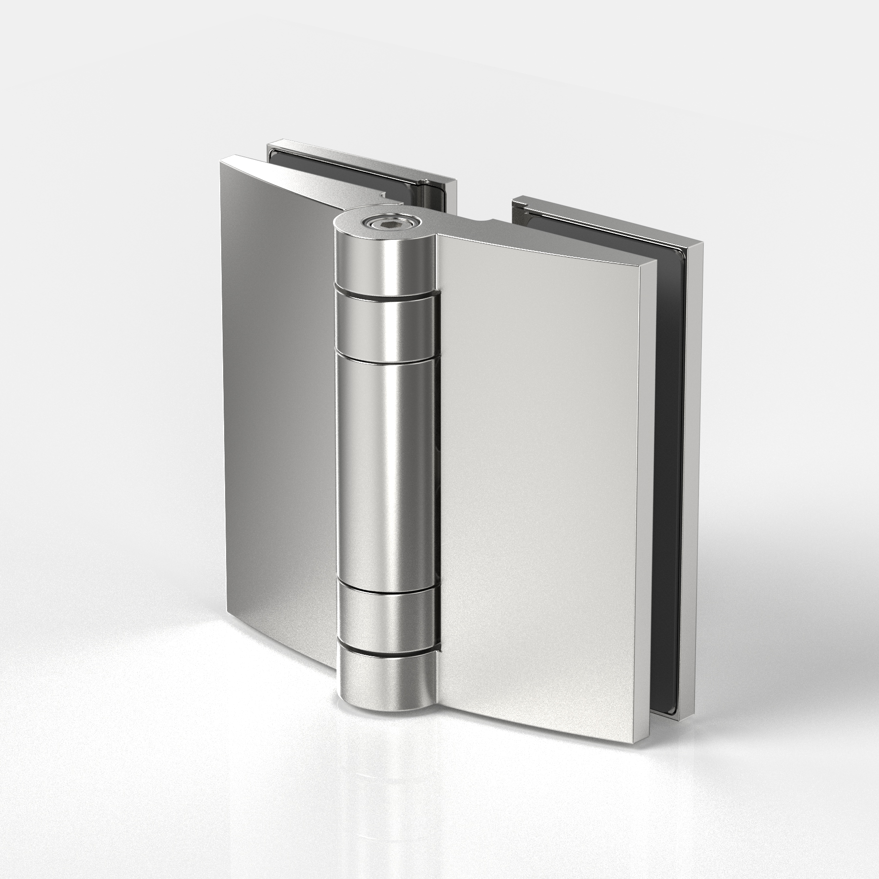 Anschlagtürband Glas-Glas 90°/180°