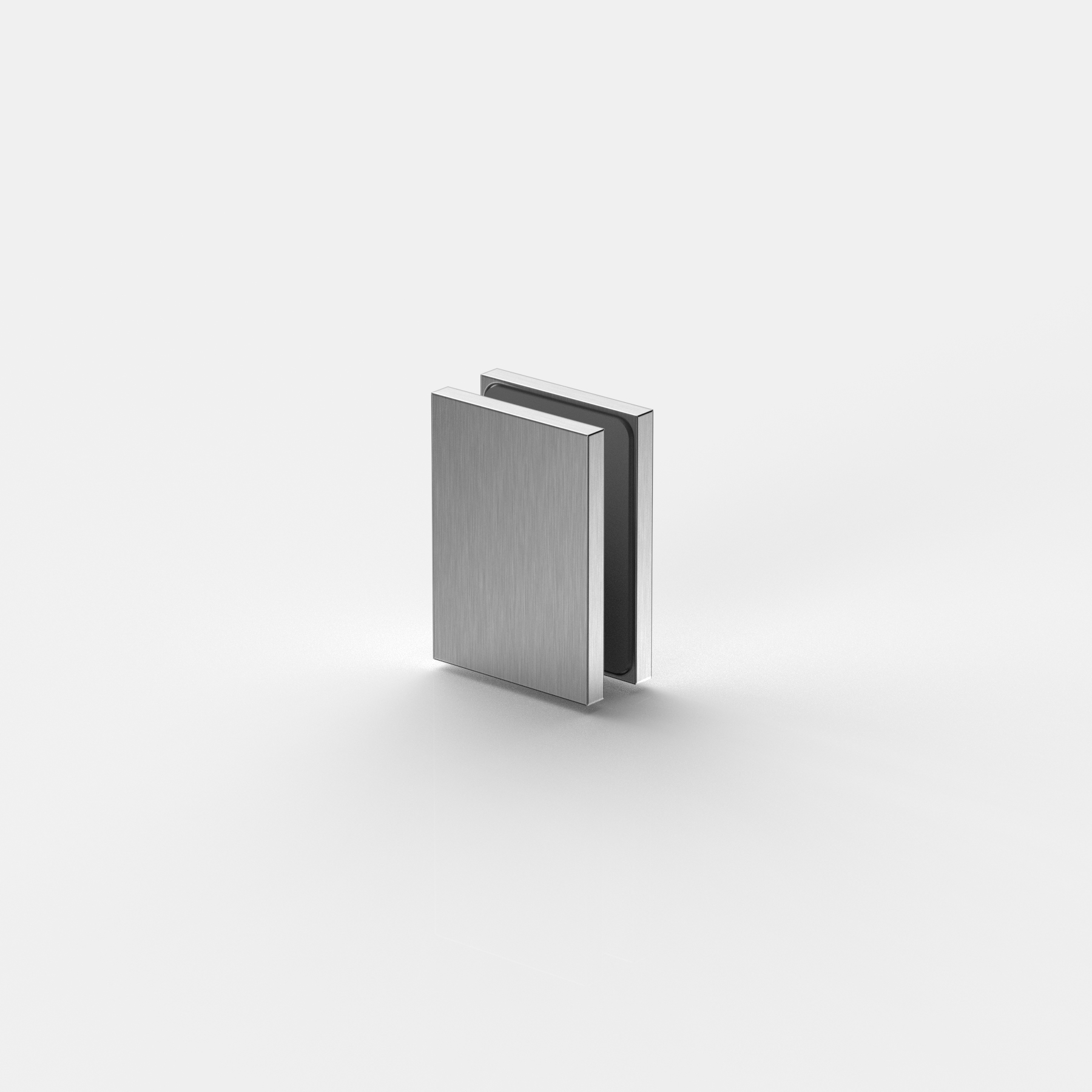 Winkelverbinder Glas-Wand 90°