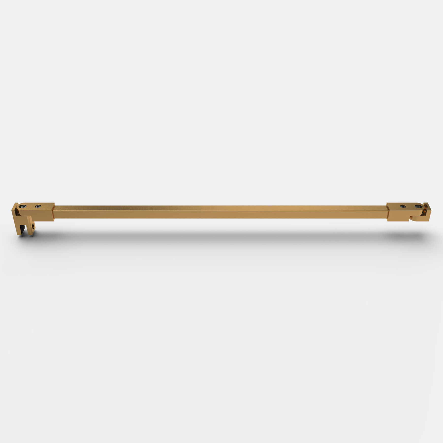 Stabistange eckig 1200 mm, Glas-Wand, kürzbar