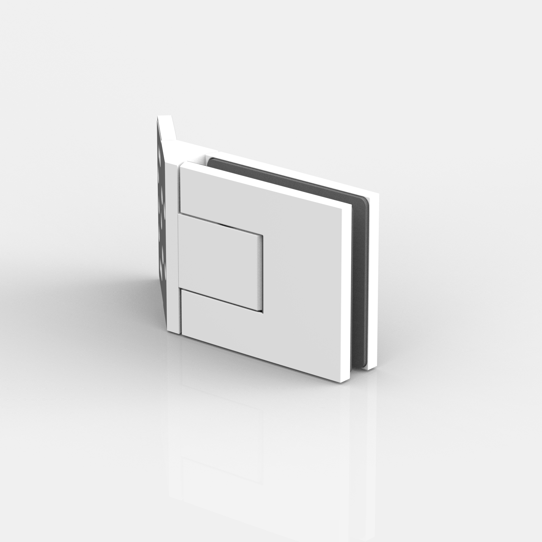 Pendeltürband Glas-Wand 135°