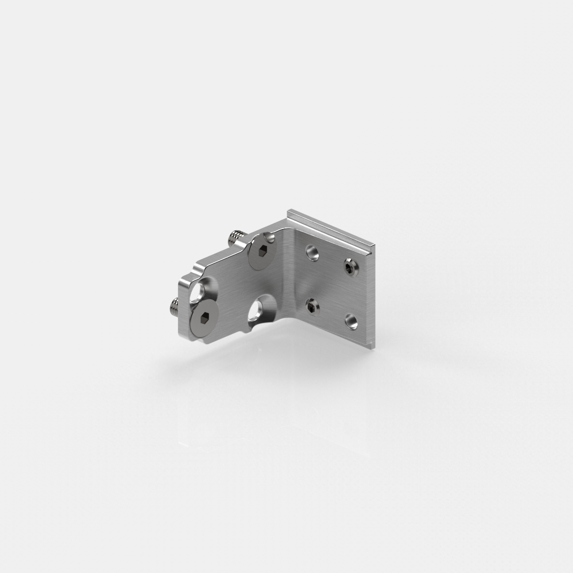 Befestigungswinkel links für Ecke + Glasan.