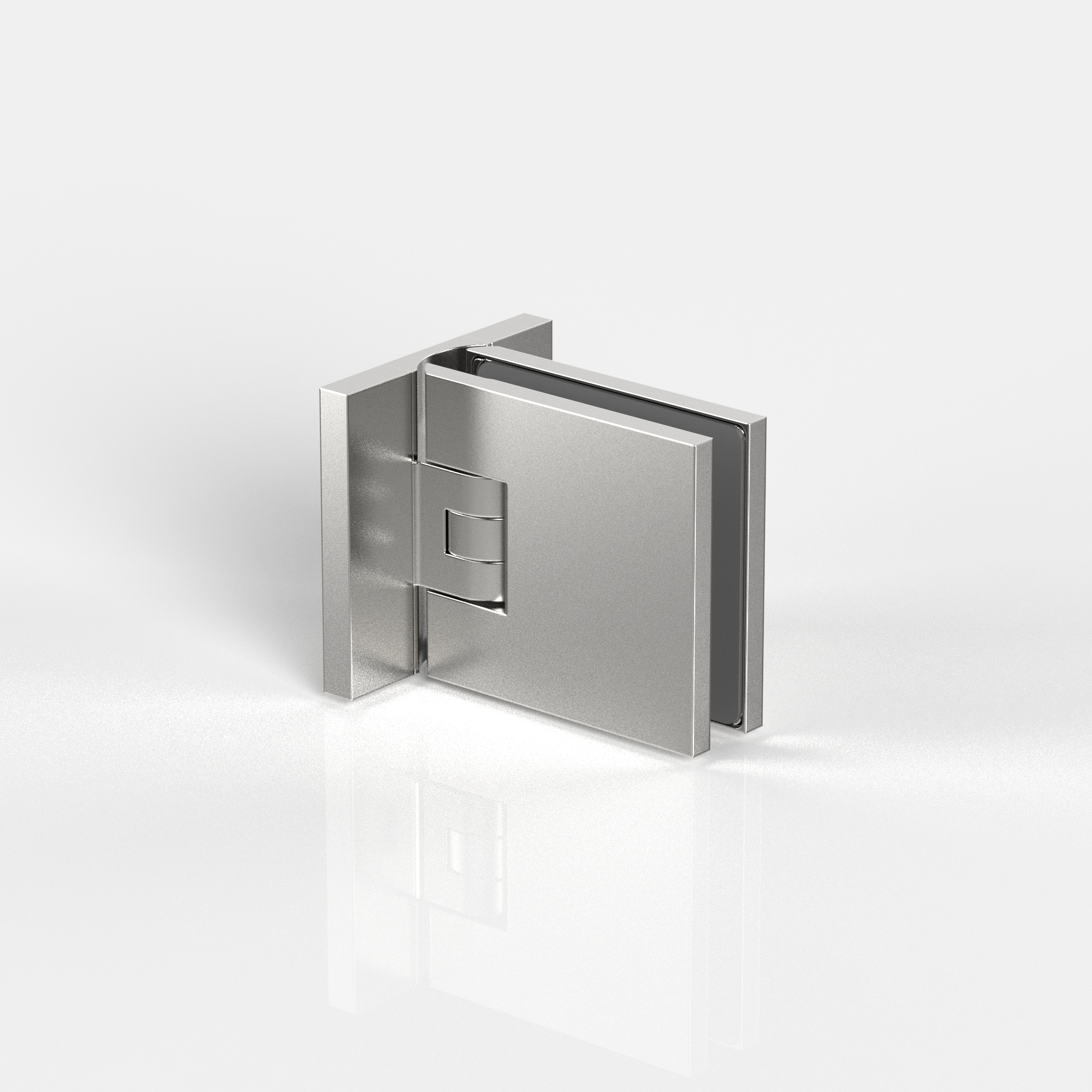 Pendeltürband Glas-Wand 90°