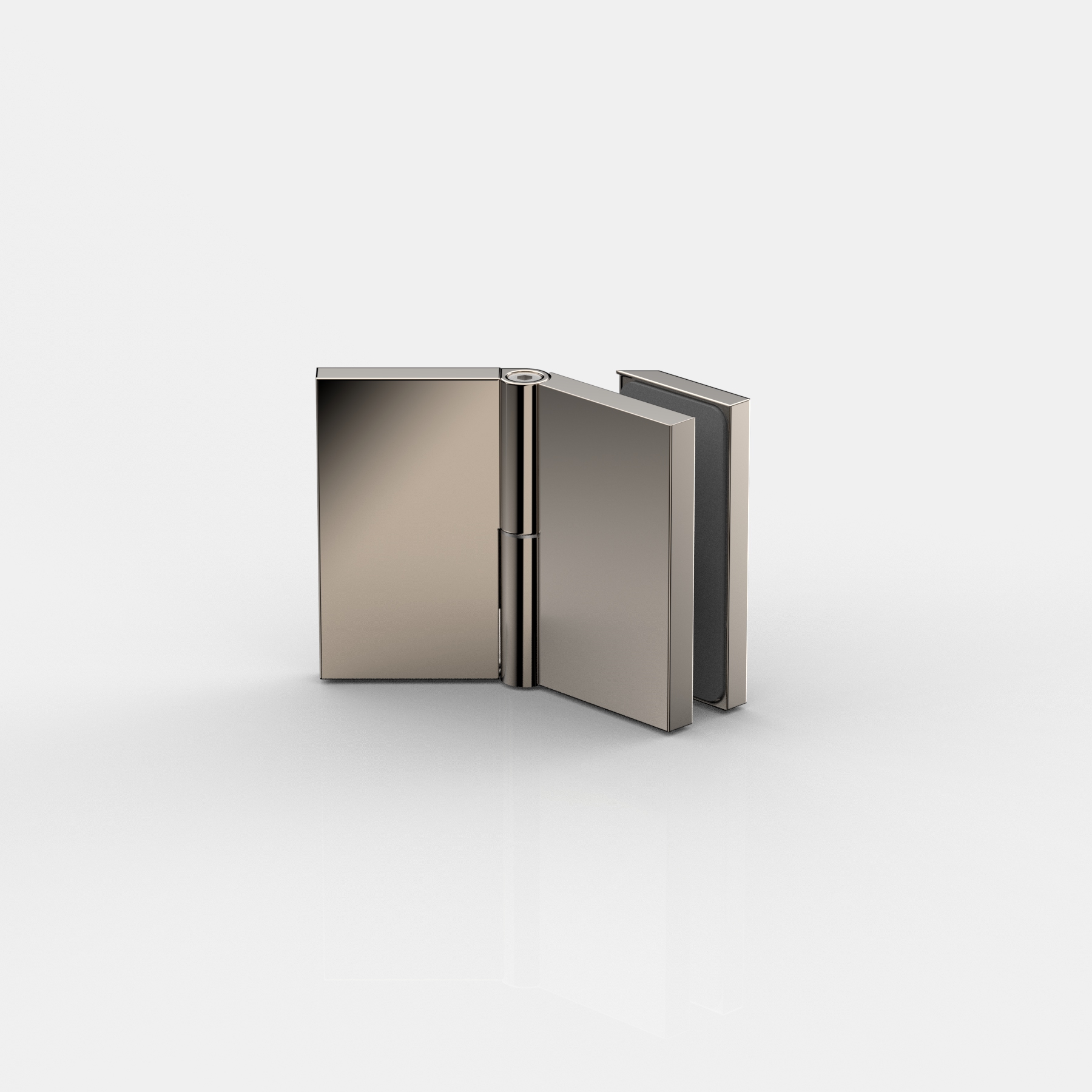 Winkelverbinder Glas-Wand 100-135°