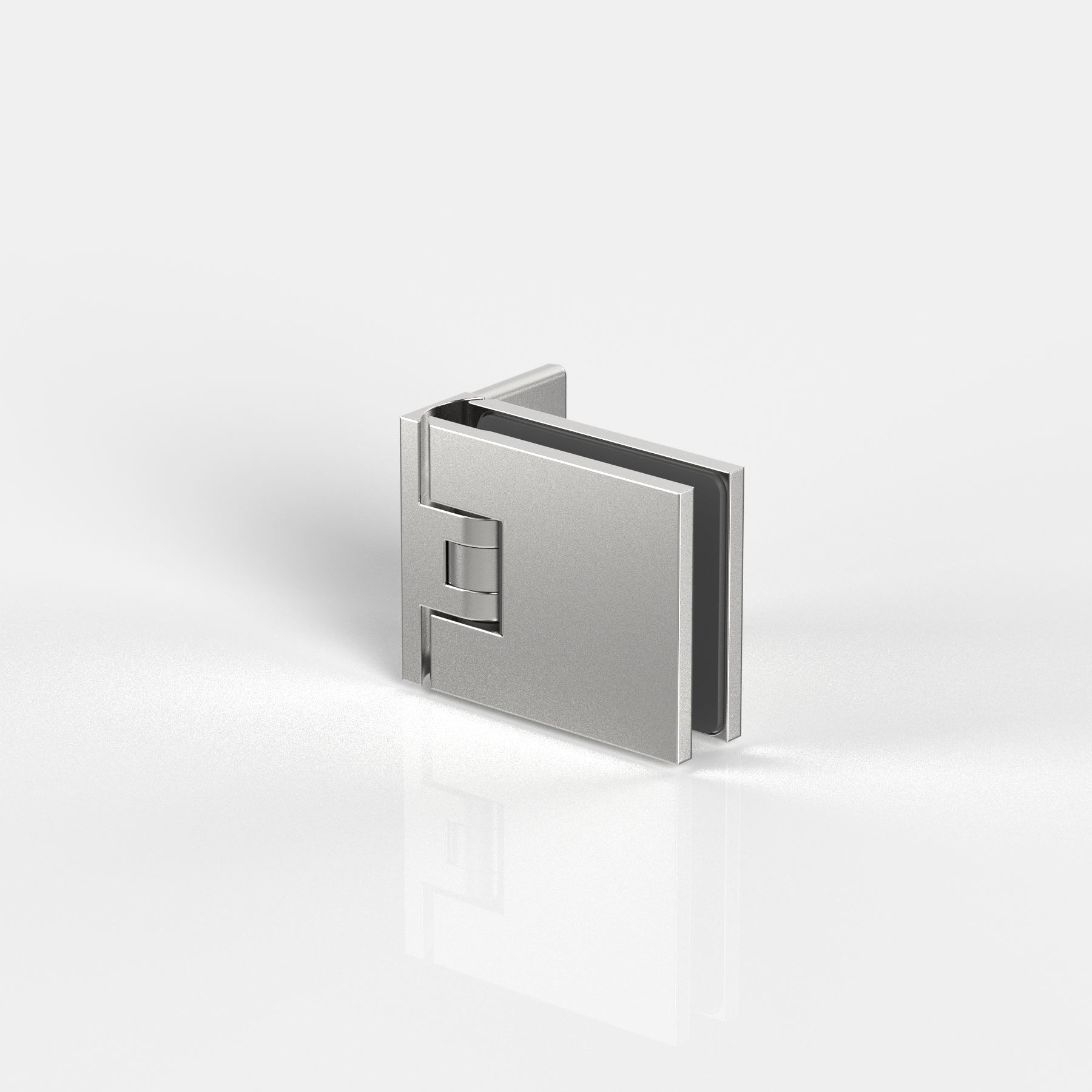 Pendeltürband Glas-Wand 90°