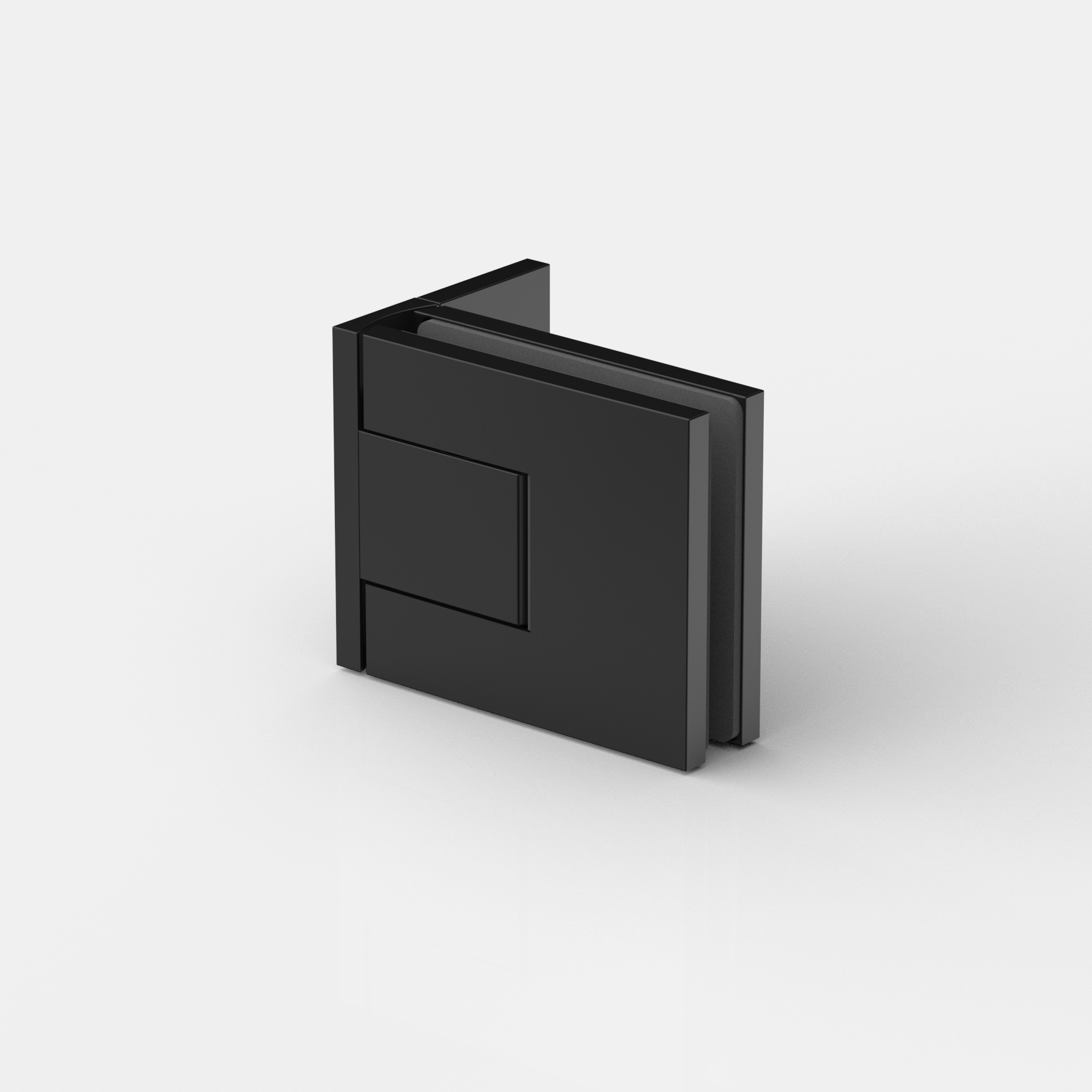 Pendeltürband Glas-Wand 90°, einseitige Lasche