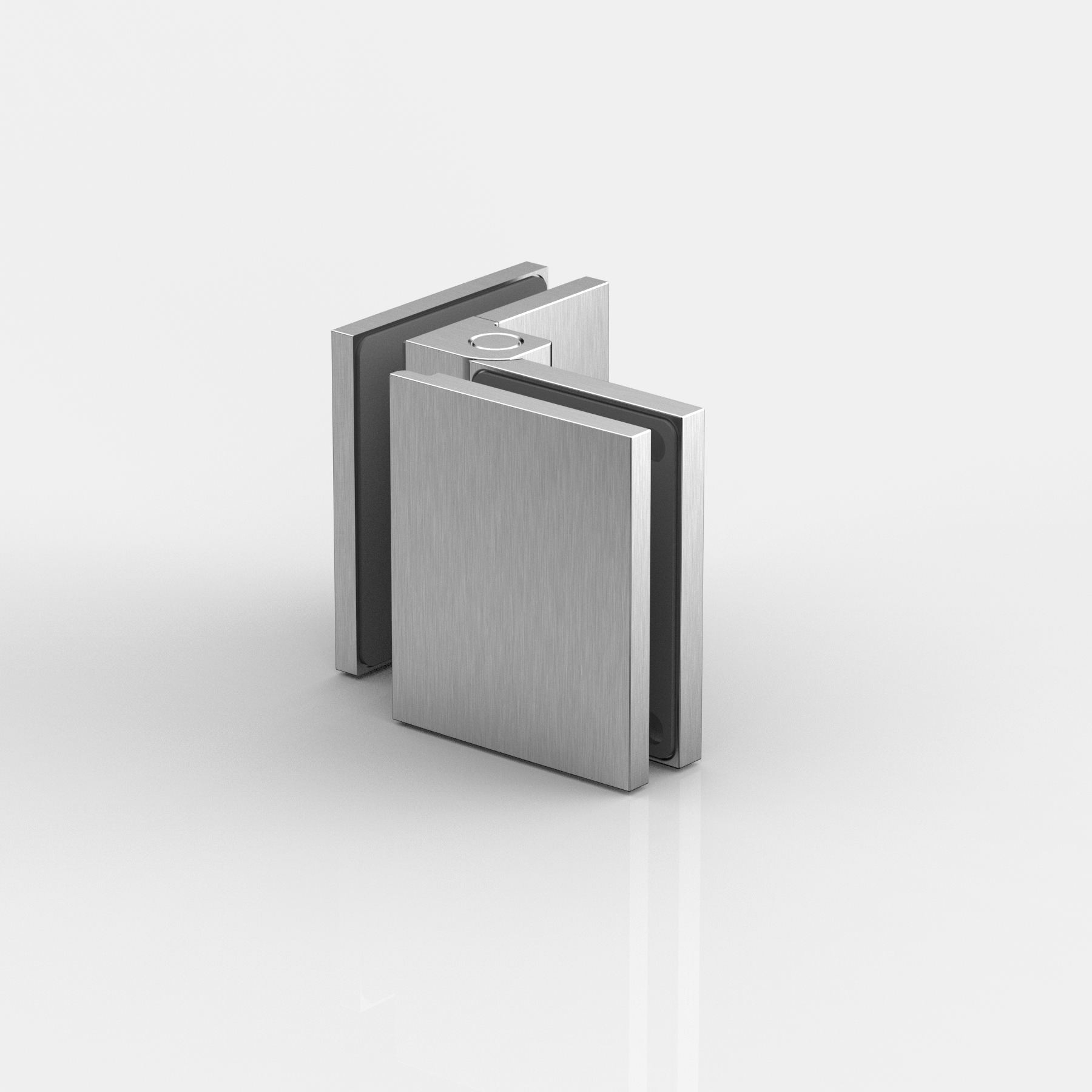 Anschlagtürband Glas-Glas 90°