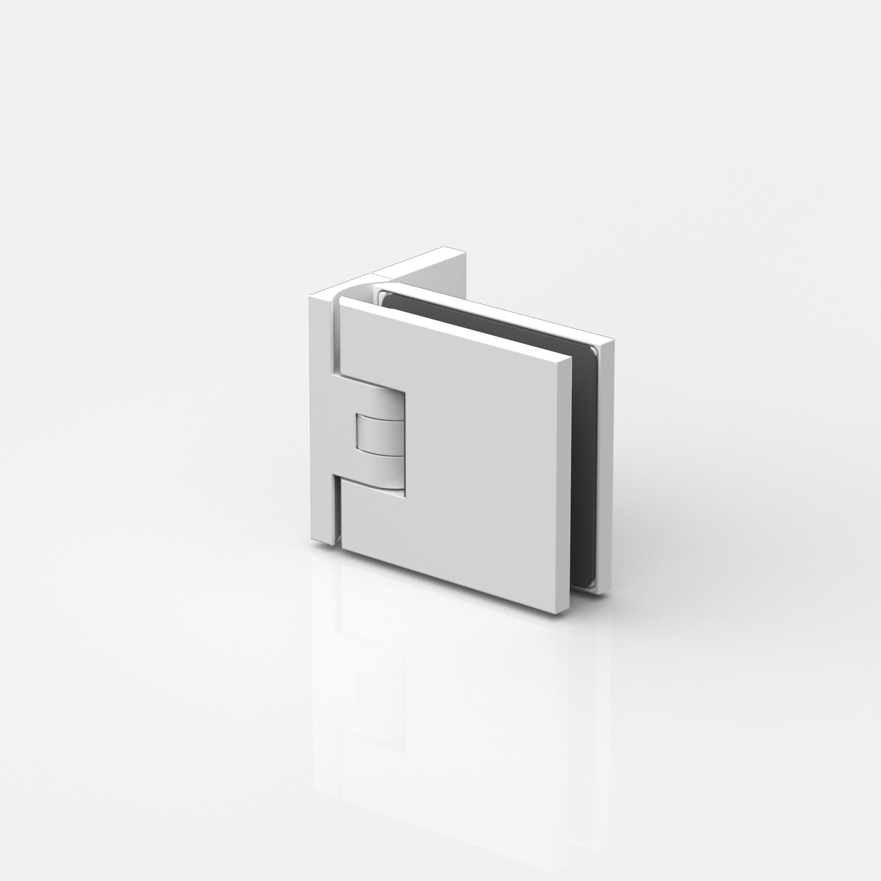 Pendeltürband Glas-Wand 90°