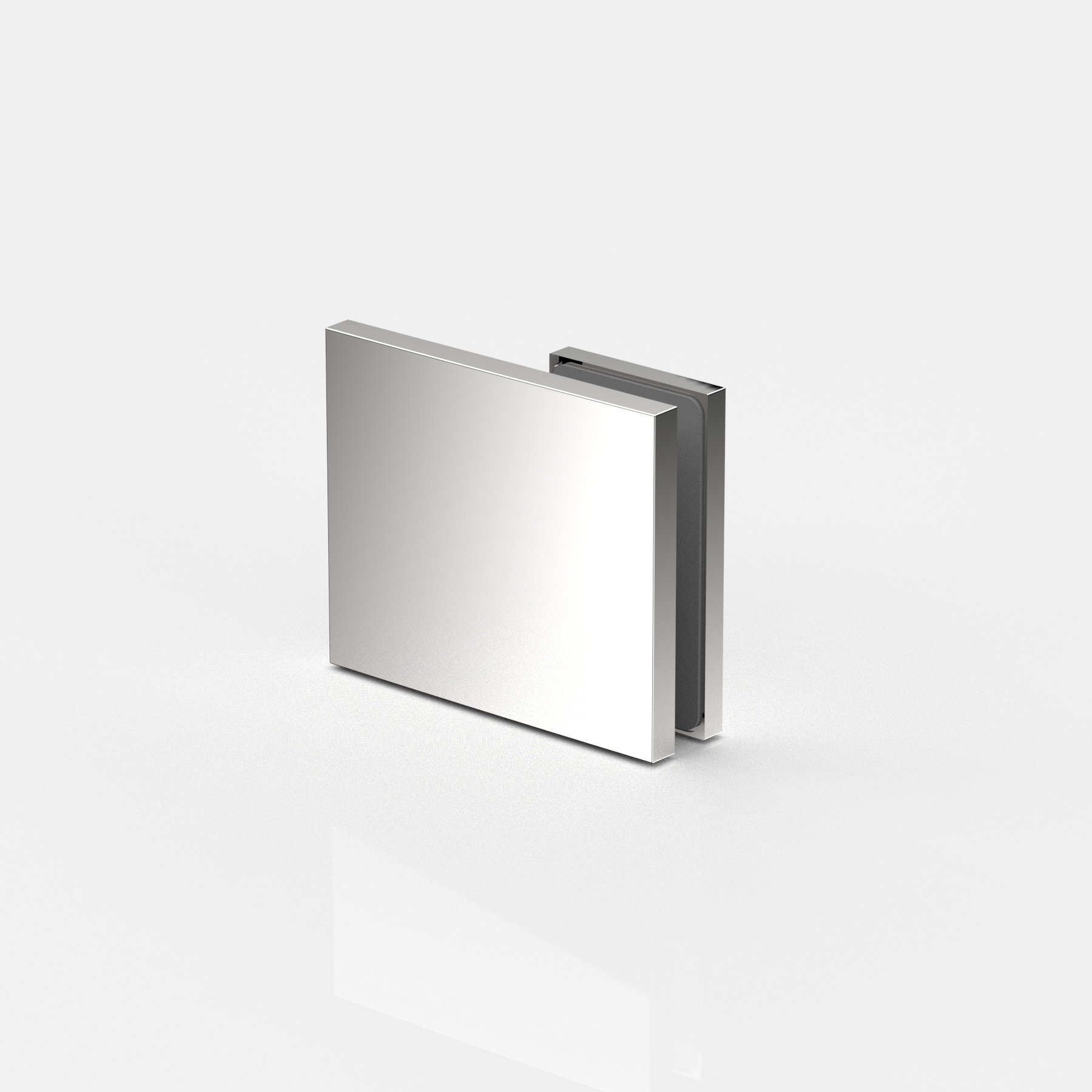 Längsverbinder Glas-Wand 180°