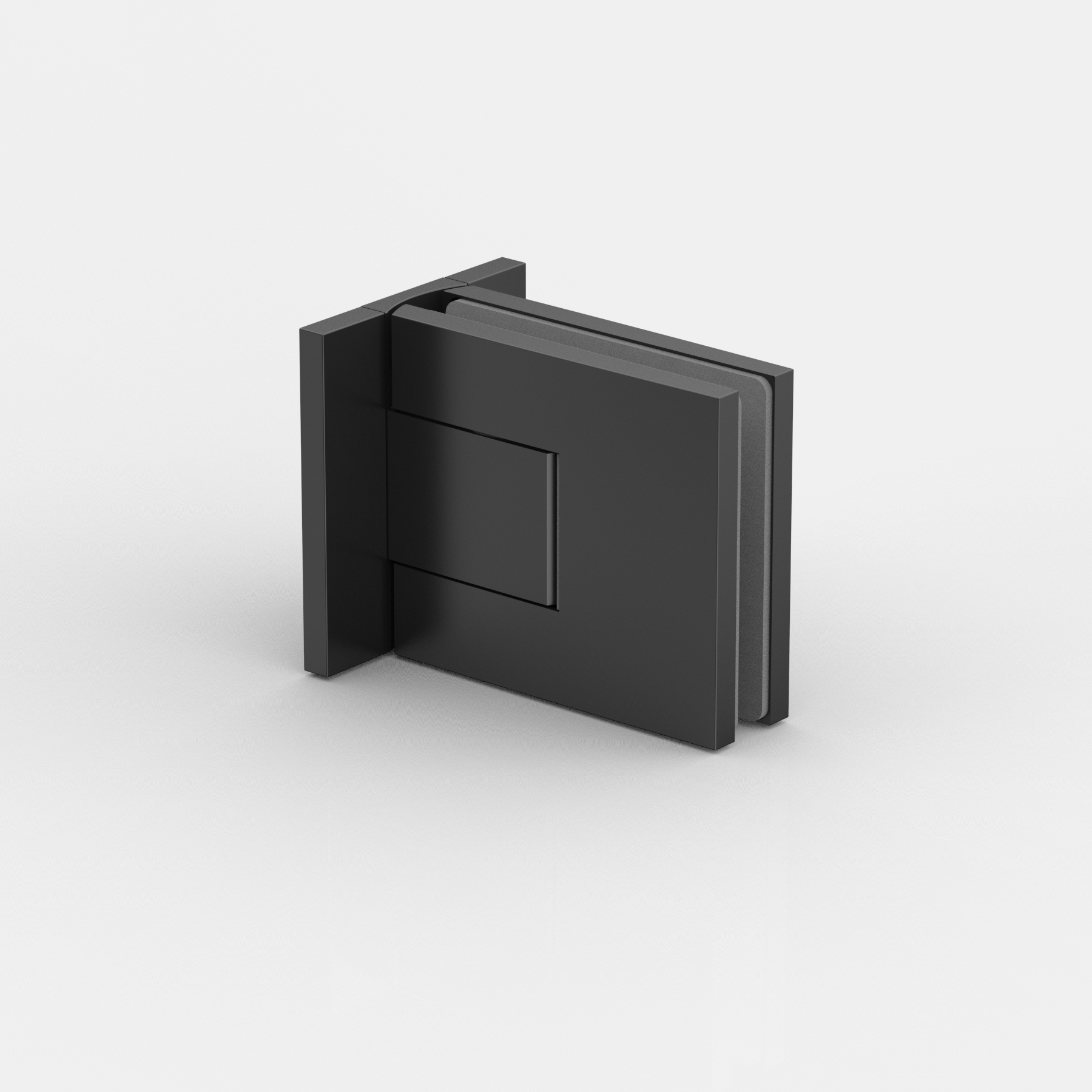 Pendeltürband Glas-Wand 90°, beidseitige Lasche